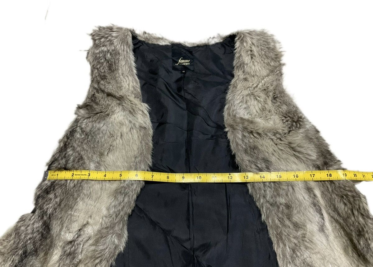 14th Addiction × If Six Was Nine × Tornado Mart 🔥Rare Y2K Archived Tornado Mart Faux Fur Vest Size US M / EU 48-50 / 2 - 12 Thumbnail