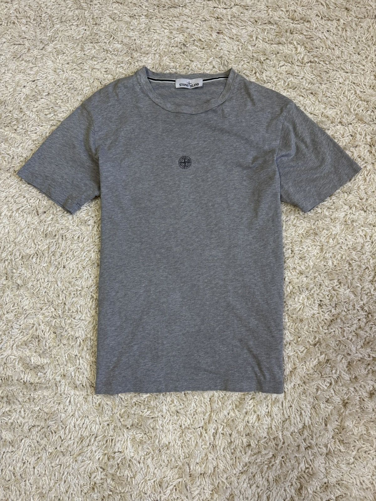 Stone Island Stone Island Grey T-Shirt Big Logo Size US L / EU 52-54 / 3 - 1 Thumbnail