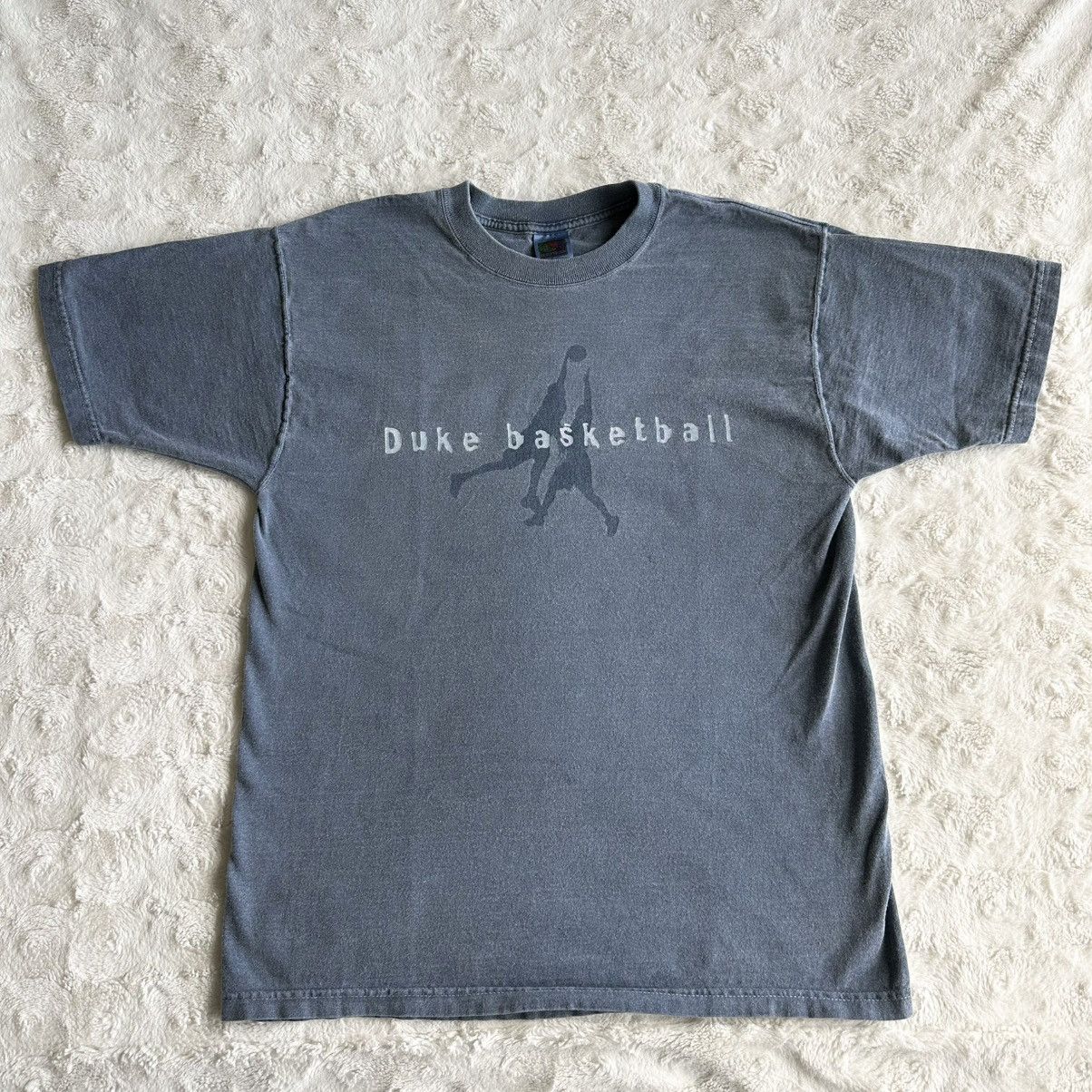 Fruit Of The Loom Vintage Duke Basketball Shirt Tee Mens Large Blue Devils 90s Size US L / EU 52-54 / 3 - 2 Thumbnail