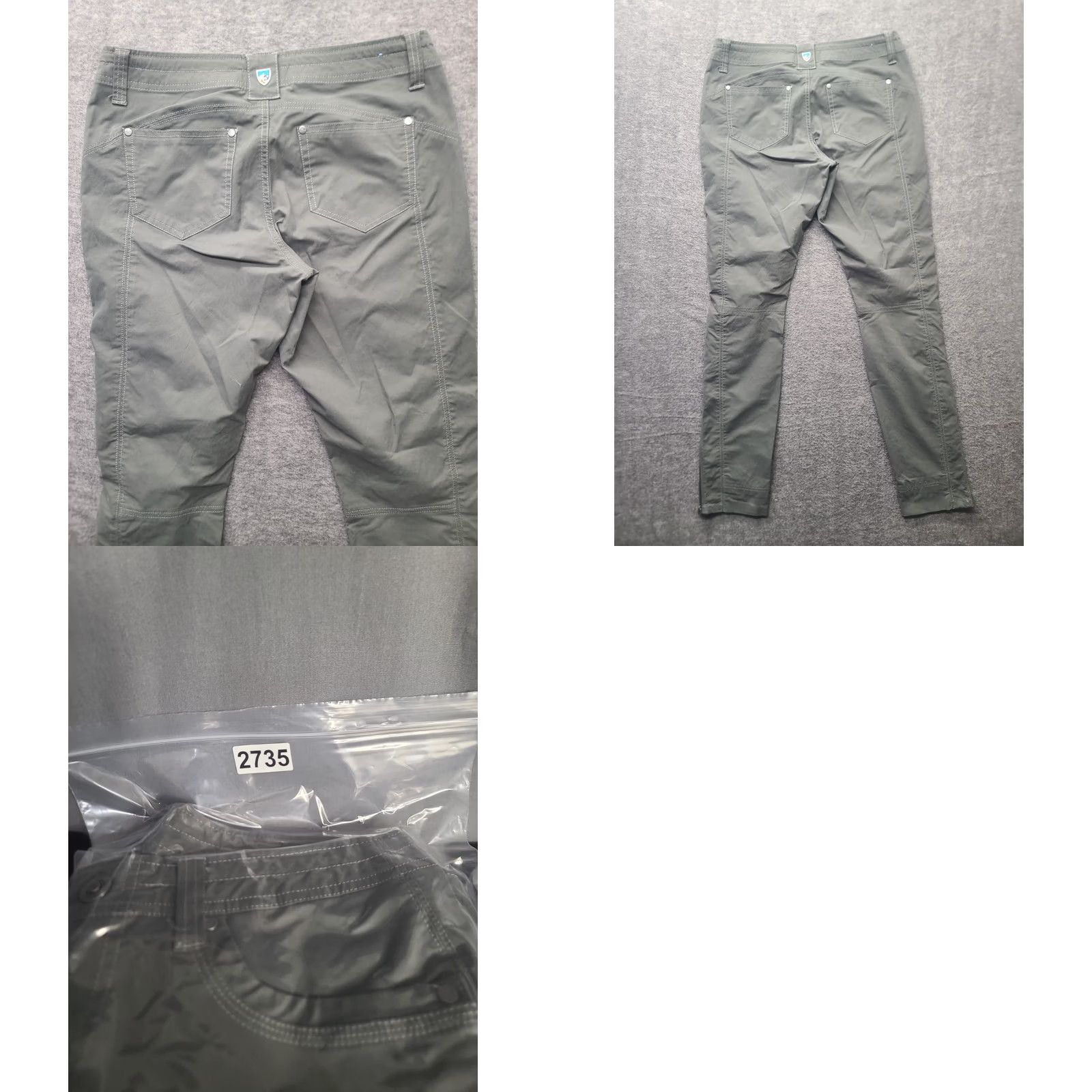 Vintage Kuhl Pants Womens 4x30 Inspiratr Ankle Zip Regular Fit Mid Rise Tapered Leg Green Cotton Nylon Spandex Baggy? Size 27" / US 4 / IT 40 - 10 Thumbnail