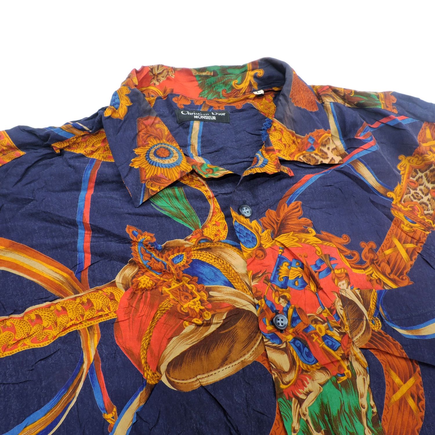 Christian Dior Monsieur CHRISTIAN DIOR MONSIEUR BAROQUE CUPRO LONG SLEEVE SHIRT Size US L / EU 52-54 / 3 - 6 Thumbnail