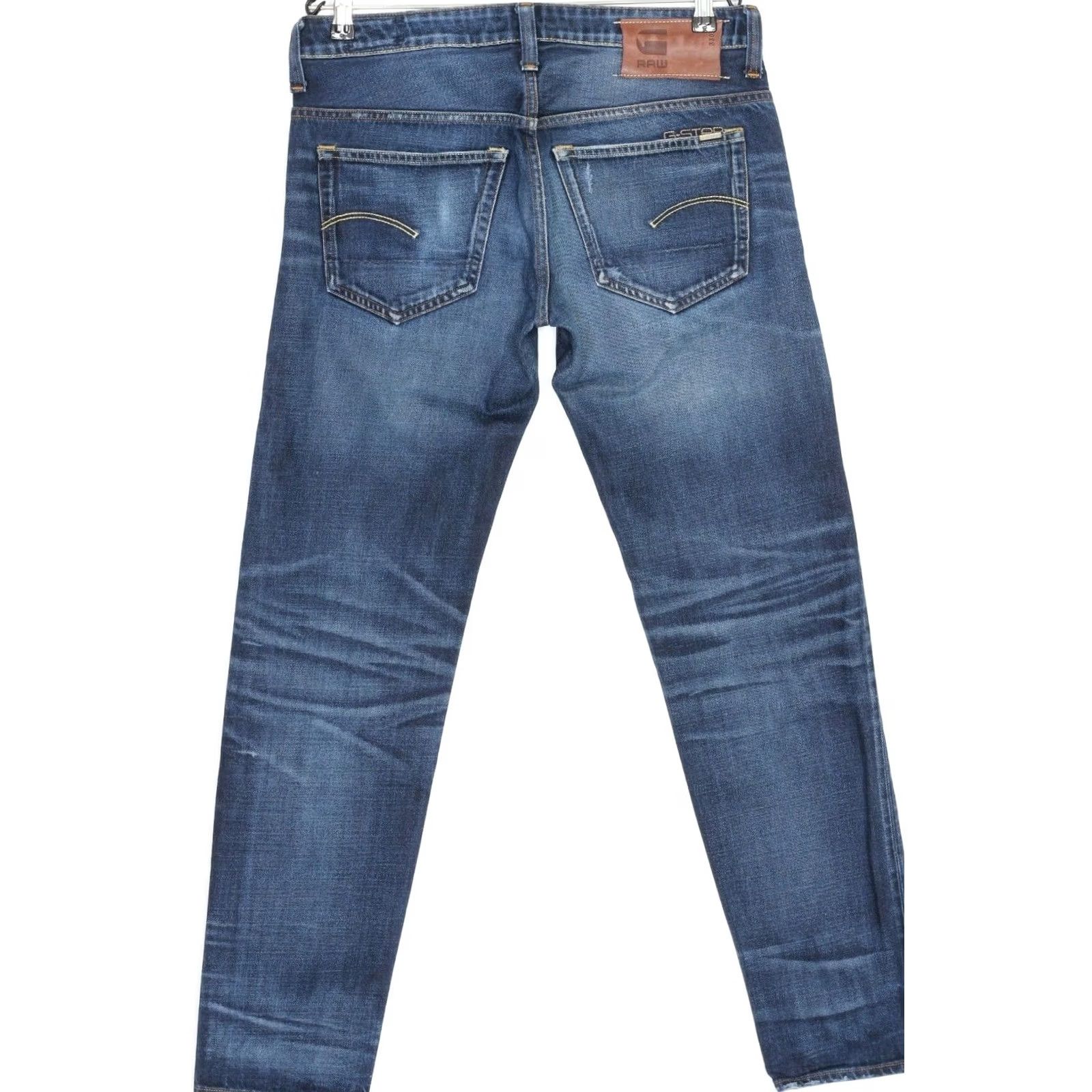 G-Star G-Star 3301 LOW TAPERED Jeans Men Size W30 L32 DZ1415 Denim Blue Slim Pockets 30x32 Regular Size US 30 / EU 46 - 2 Thumbnail