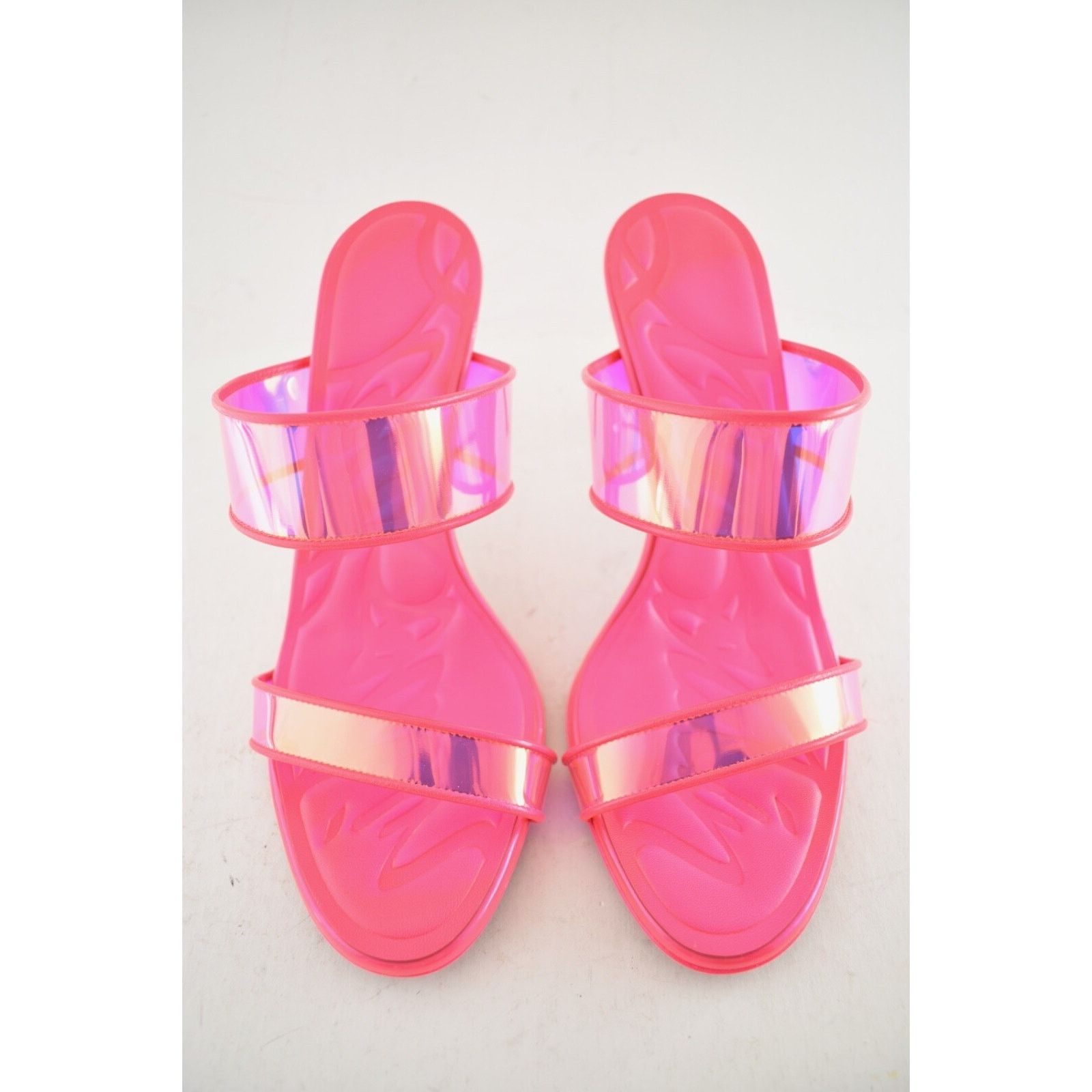 Christian Louboutin Christian Louboutin Just Loubi 85 Fluo Pink Backless Sandal Size US 7.5 / IT 37.5 - 8 Thumbnail