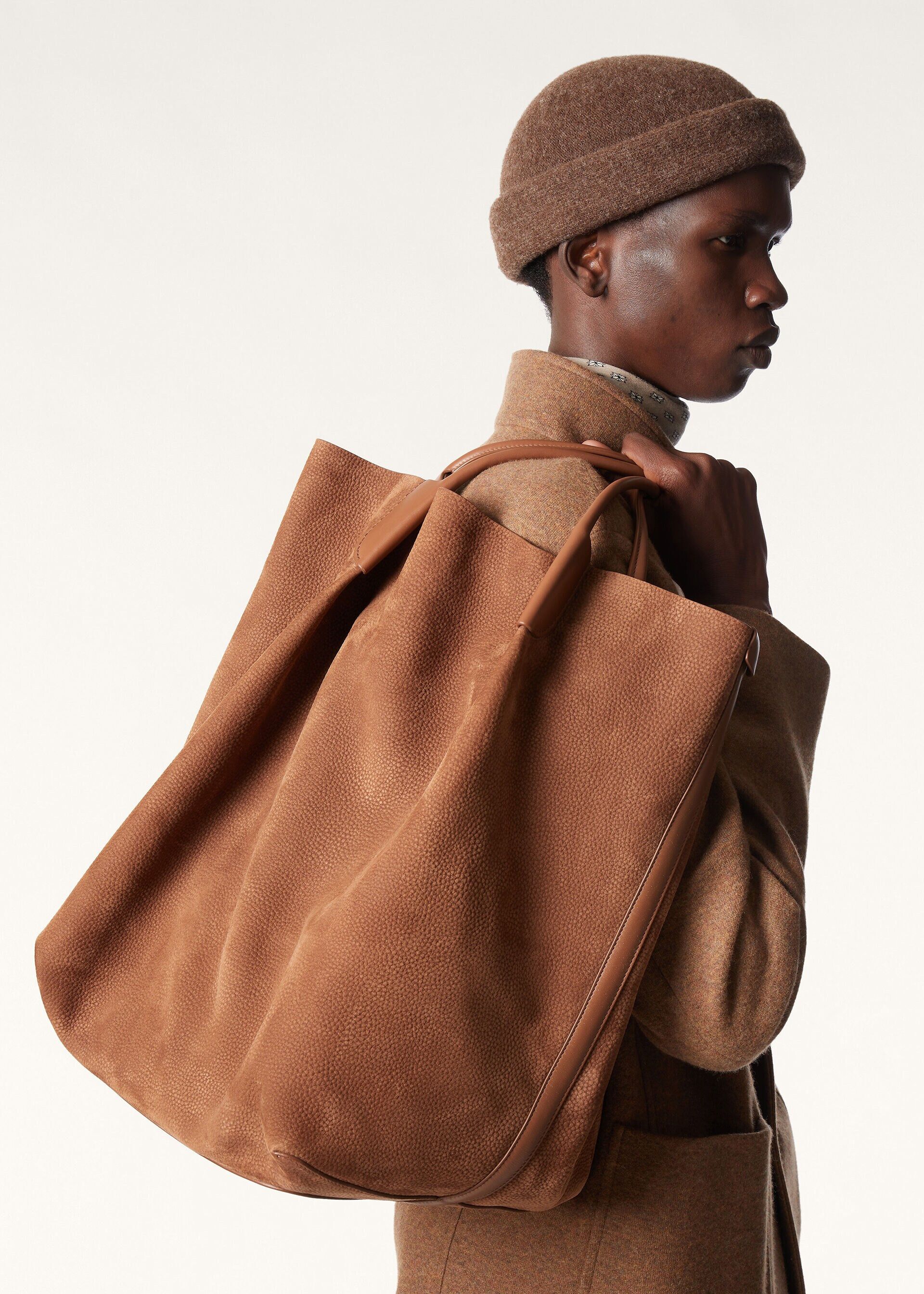 Loro Piana os11x0226 FAQ2838 Size: OS / Extra Large Bale Hobo Bag Brown Size ONE SIZE - 2 Thumbnail