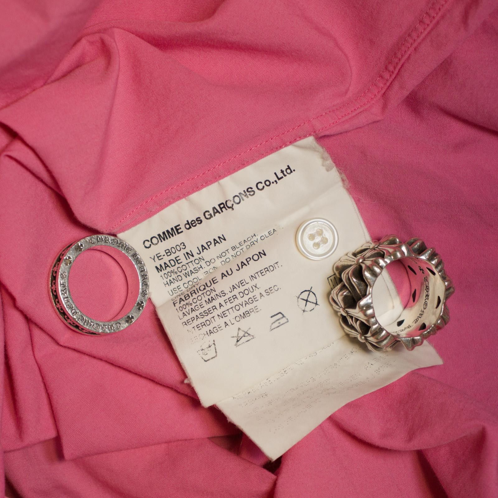 Junya Watanabe AD2001 Junya Watanabe Pink Poem Button Up Size US S / EU 44-46 / 1 - 7 Thumbnail