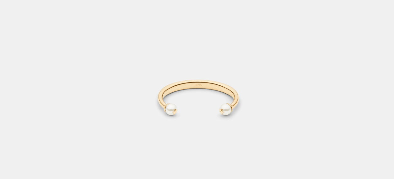 Dior o1w1db10424 Size: OS Dior Tribales Bangle in Gold/White Size ONE SIZE - 2 Thumbnail