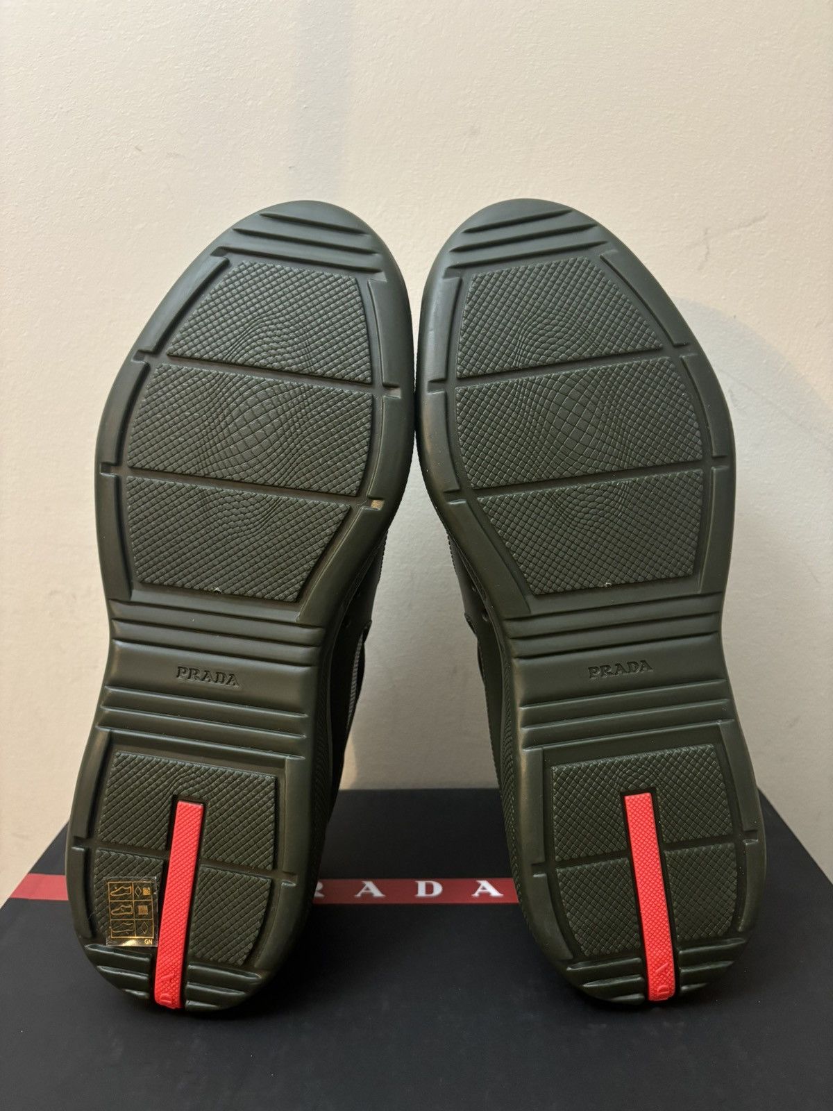 Prada Prada America’s Cup Soft Rubber Dark Green Size US 10 / EU 43 - 6 Thumbnail