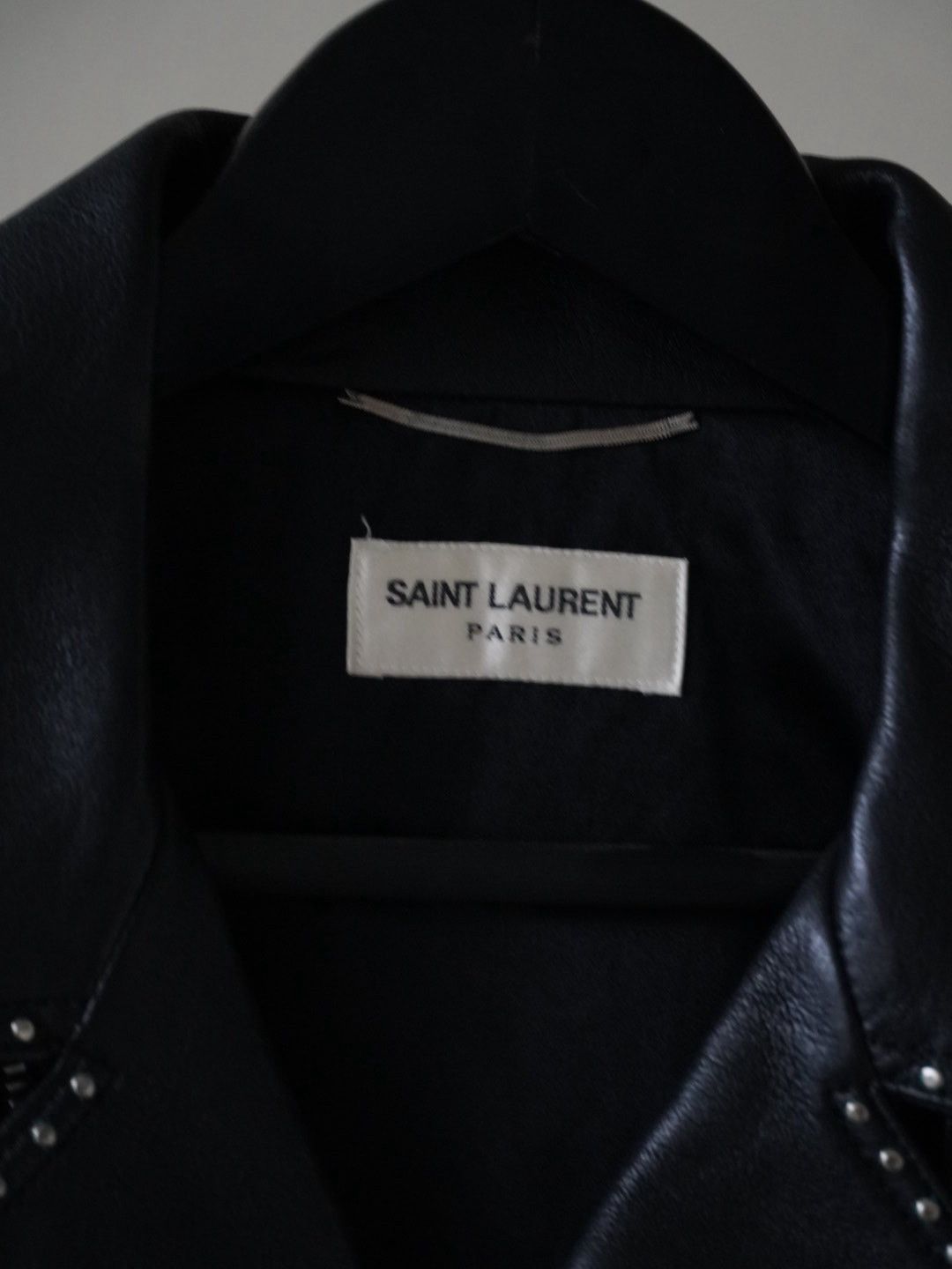 Hedi Slimane × Saint Laurent Paris Saint Laurent SS14 L17 Riveted Leather Jacket 2408-Nextarrow Size US M / EU 48-50 / 2 - 6 Thumbnail