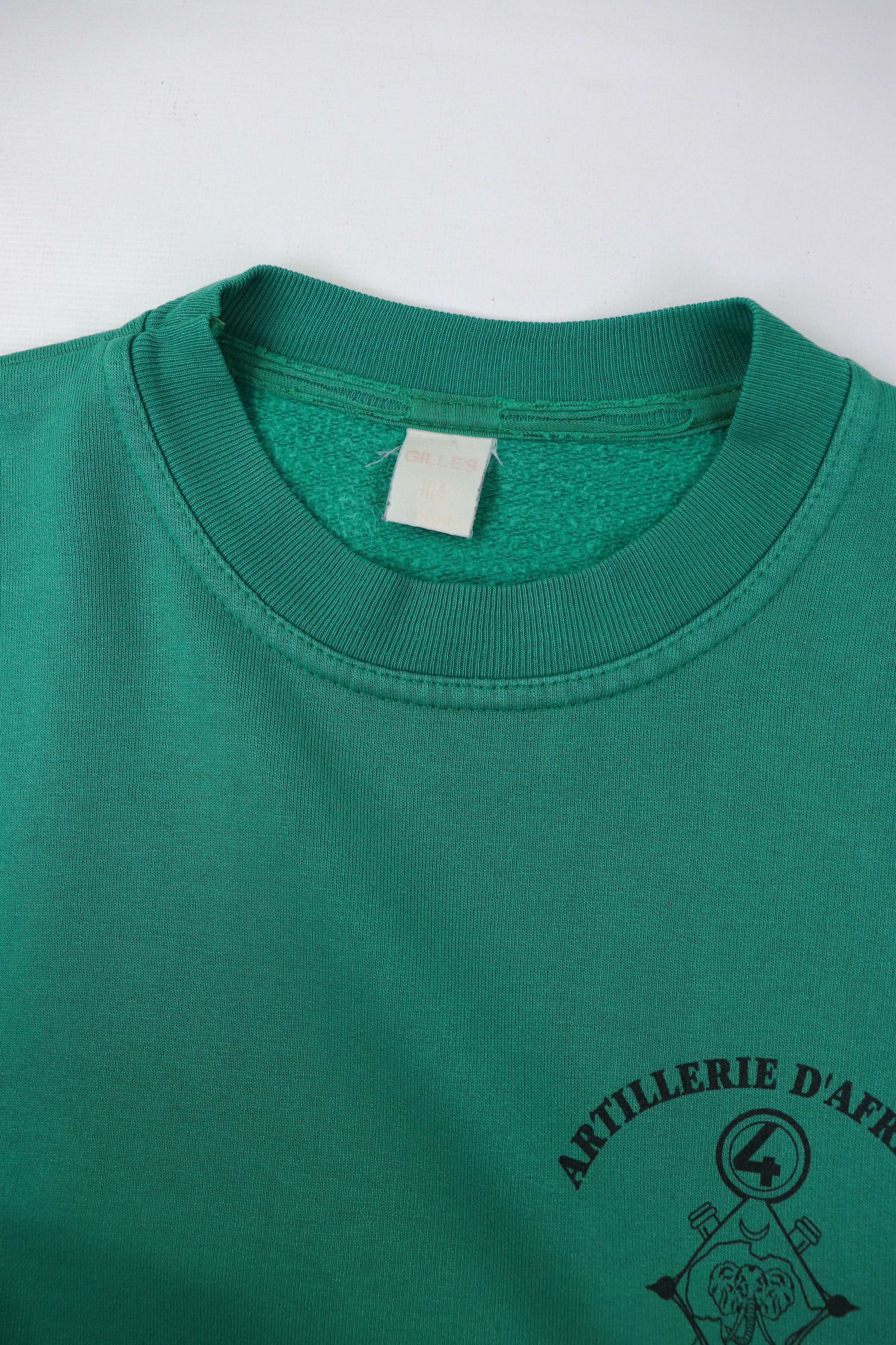 Vintage Vintage Batterie D'Afrique French Army Crewneck Sweatshirt Size US L / EU 52-54 / 3 - 13 Thumbnail
