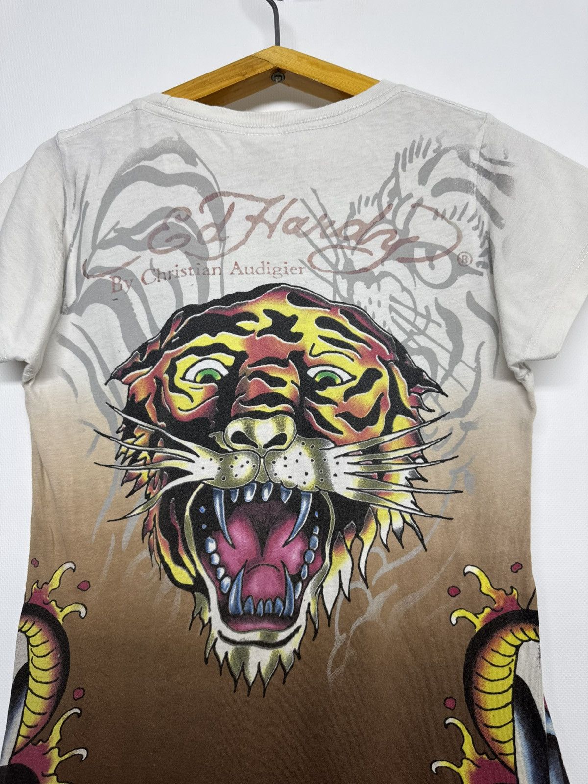 Ed Hardy Ed Hardy by Christian Audigier 'Til True Death Shirt Dress Size S / US 4 / IT 40 - 4 Thumbnail