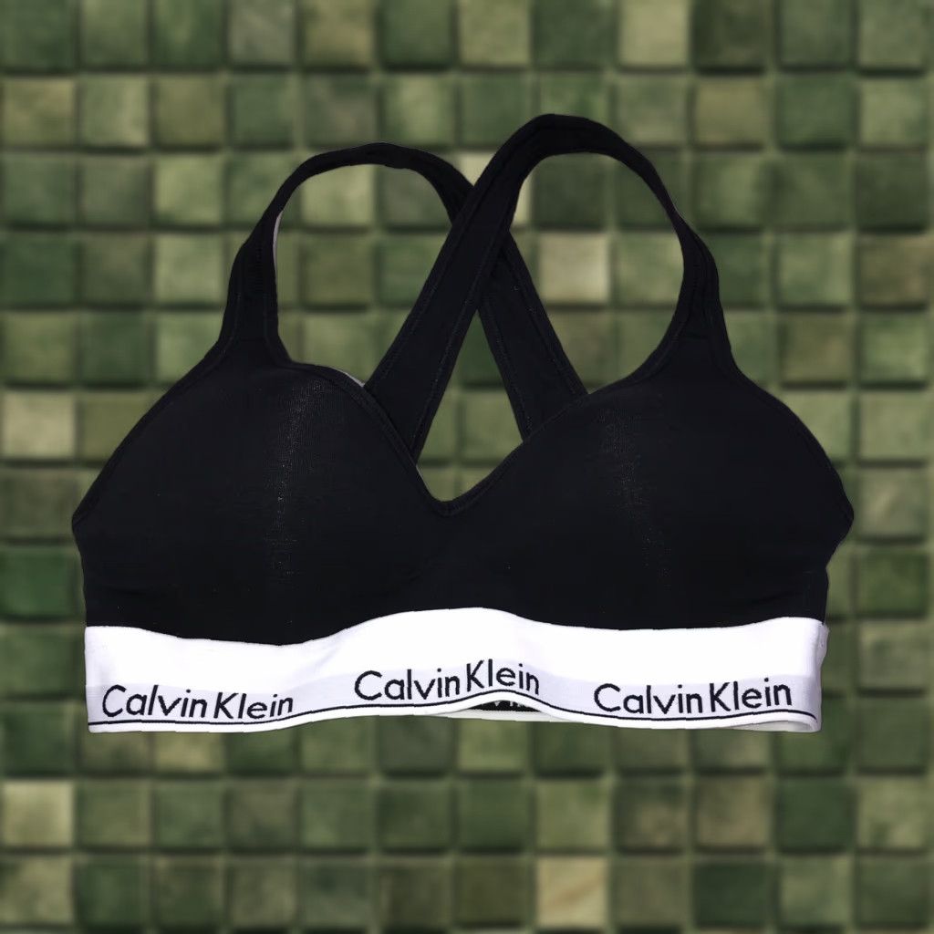 Calvin Klein calvin klein Sports Bra Band Logo Padded EUC Women S Multicolor Activewear Shirt/Top Size ONE SIZE - 1 Thumbnail