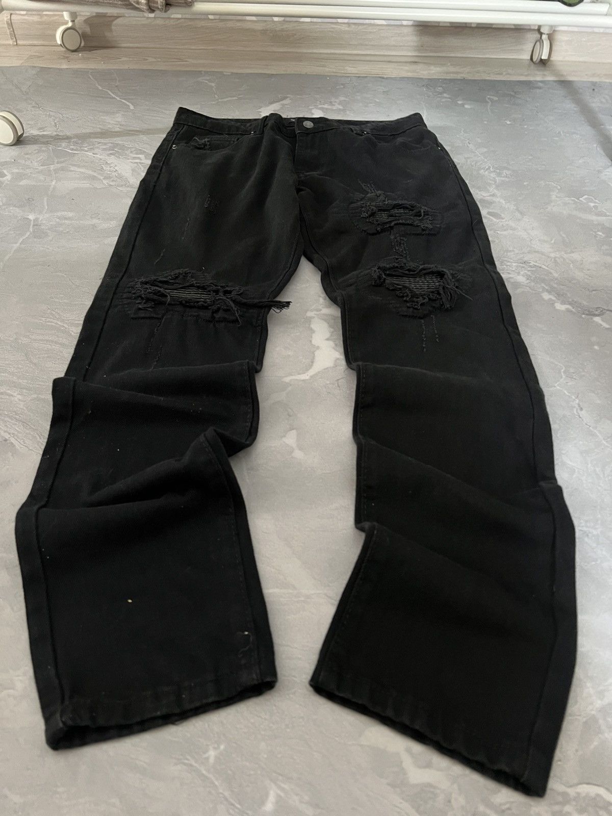 Vintage Rare Vintage Slim Denim Jeans — Glam Streetwear Style Swag Size US 33 - 1 Thumbnail
