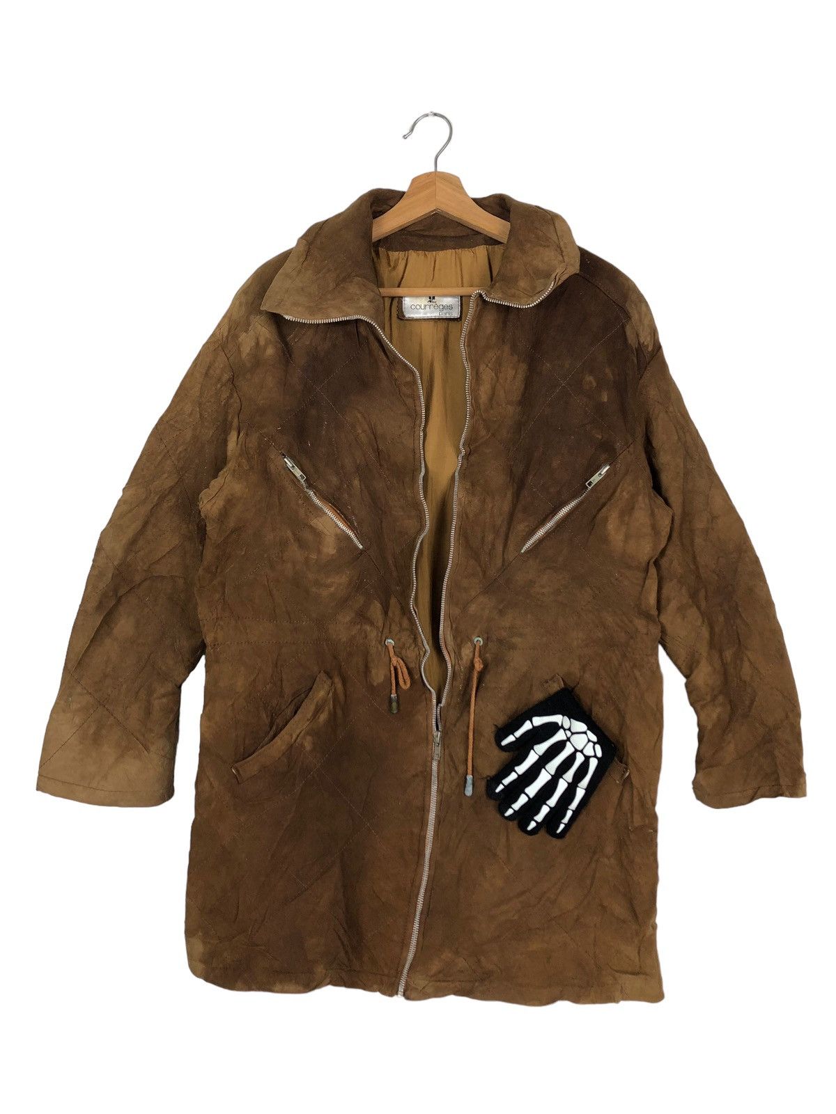 Genuine Leather VINTAGE GENUINE LEATHER JACKET COURREGES PARIS ISSEY MIYAKE Size US M / EU 48-50 / 2 - 1 Thumbnail