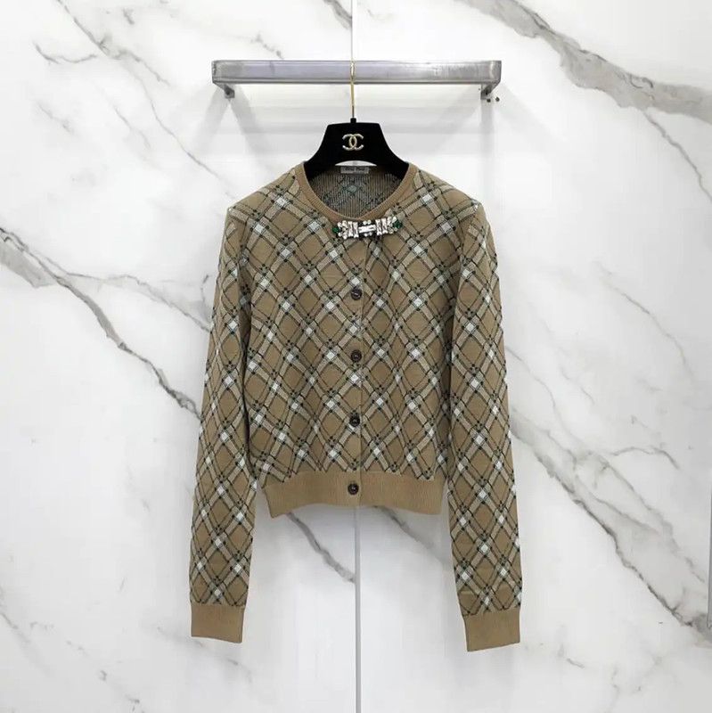 Miu Miu Miu Miu Brown Wool Long Sleeve Sweater 0089 Size M / US 6-8 / IT 42-44 - 1 Thumbnail