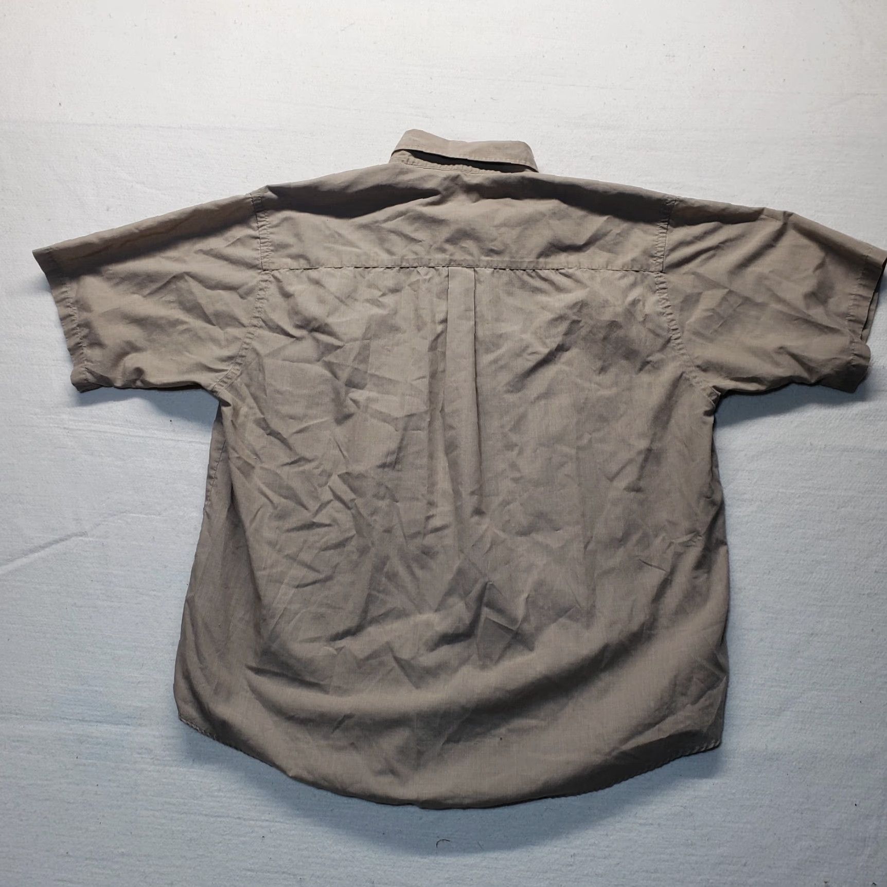 Vintage Puritan Shirt Button-Up Solid Brown Short Sleeve Adult Men Size L Large Size US L / EU 52-54 / 3 - 8 Thumbnail
