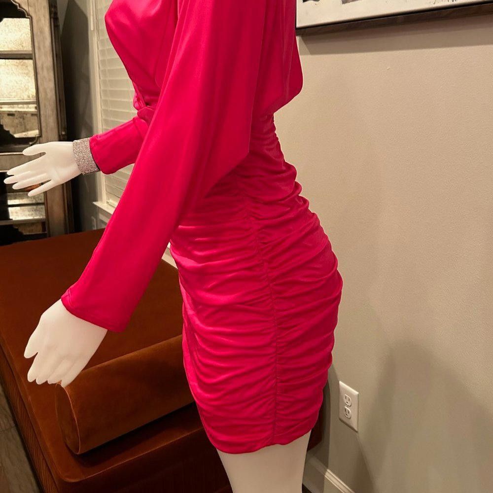 Bcbgmaxazria BCBG MaxAzria “Blouson” Mini Dress Size L / US 10 / IT 46 - 6 Thumbnail