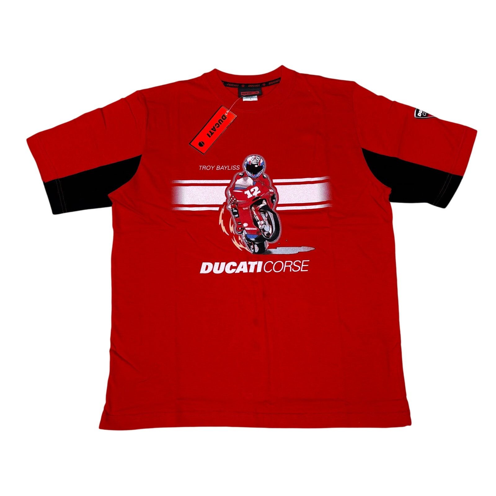 Ducati × Vintage Deadstock VTG Ducati Corse Troy Bayliss Racing Shirt Large Size US L / EU 52-54 / 3 - 1 Thumbnail