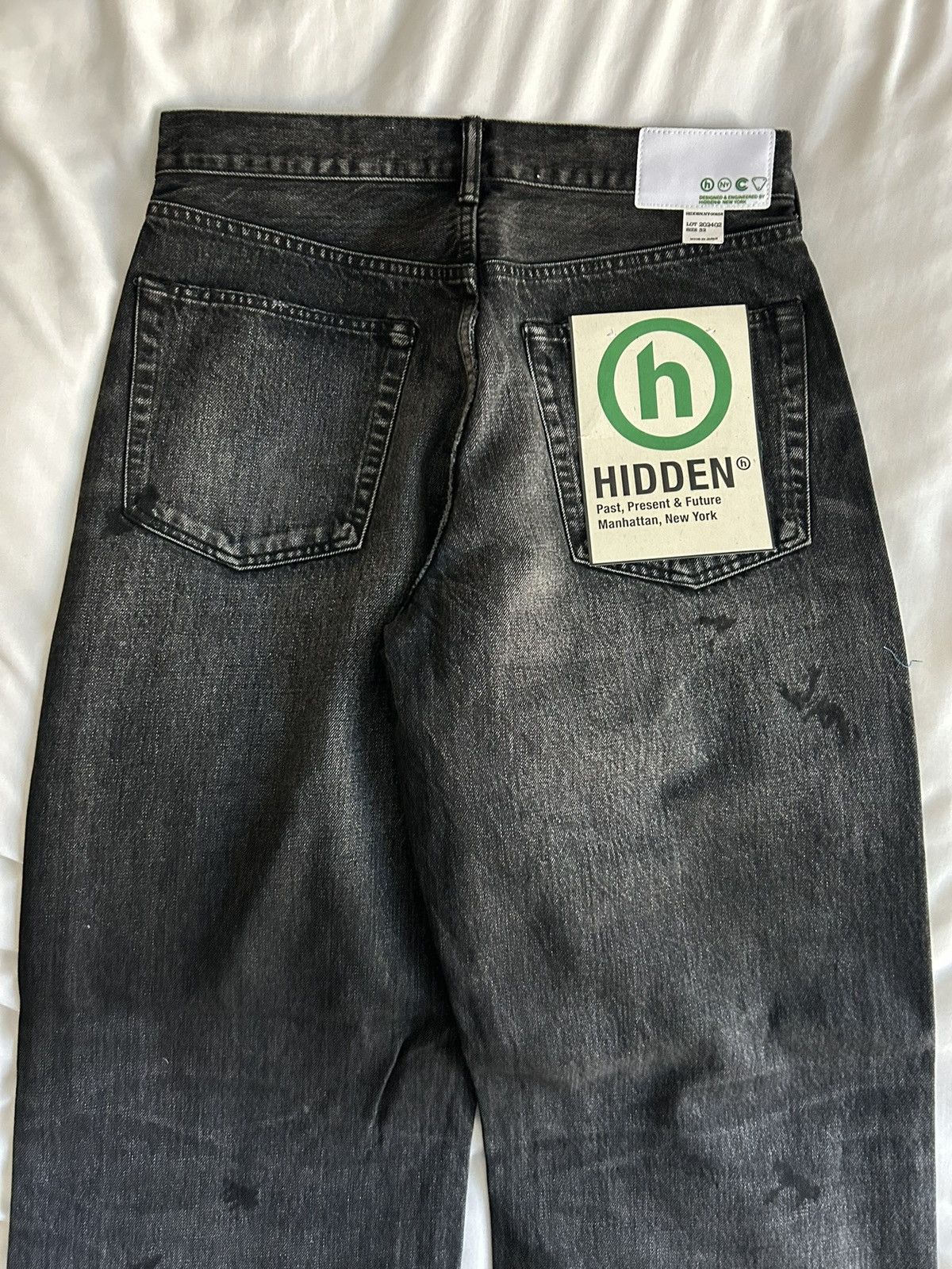 HIDDEN Hidden NY Baggy Denim Jeans Distressed Selvedge Japan Size US 32 / EU 48 - 14 Thumbnail