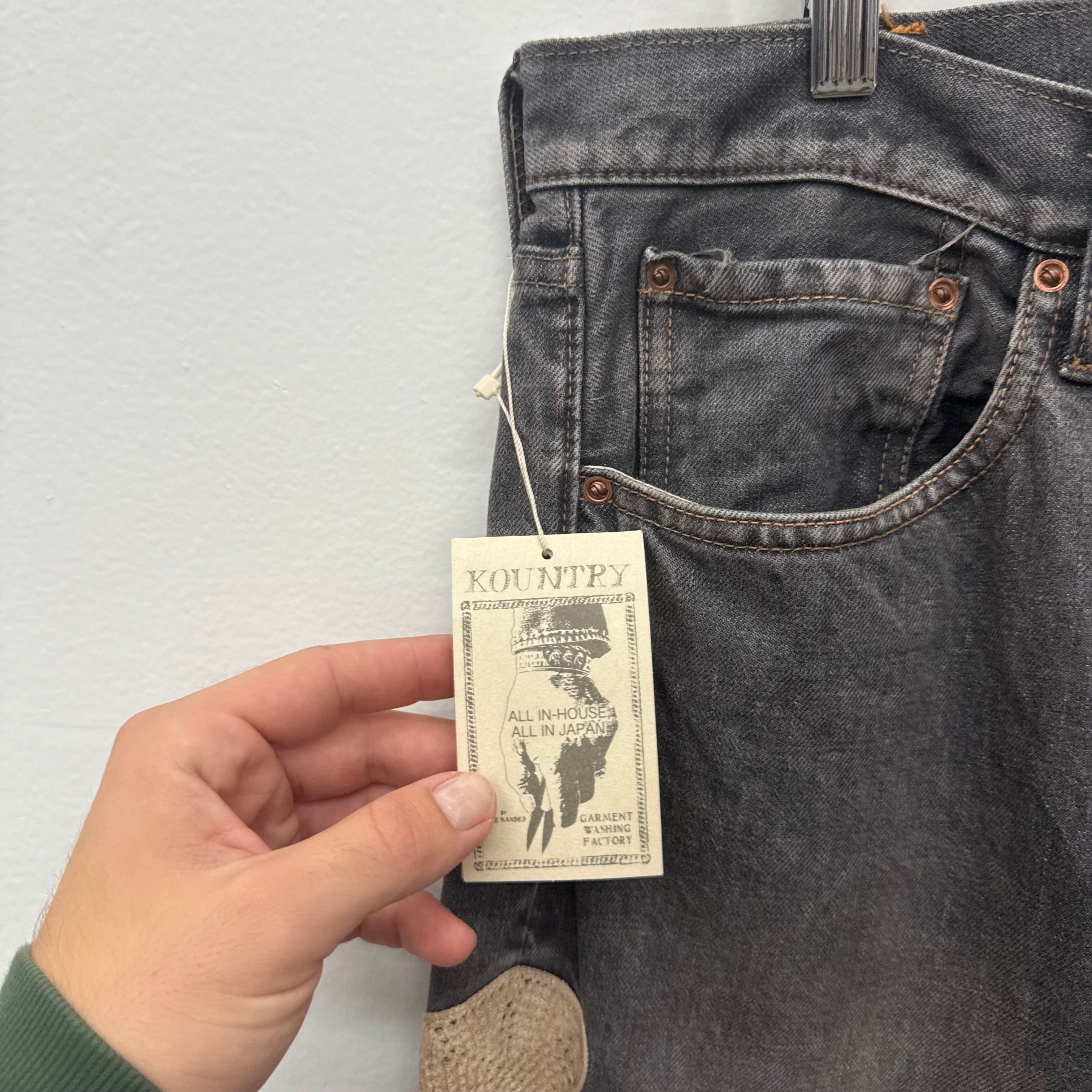 Kapital Kapital Grey Bones Denim Pants - Size 32 Size US 32 / EU 48 - 4 Thumbnail