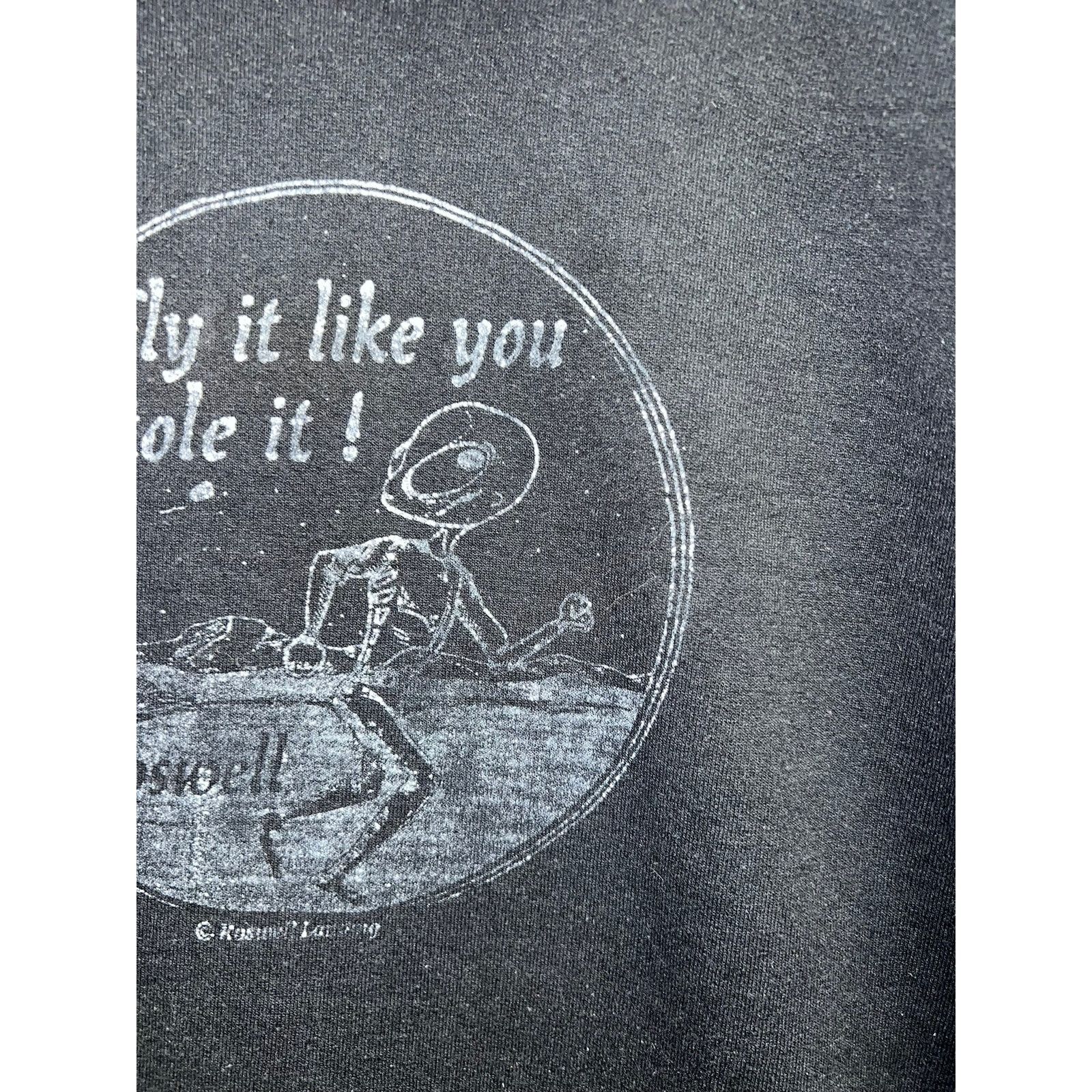 Vintage Vintage Alien Hoodie Fly It Like Stole Roswell Aliens VTG XL Size US L / EU 52-54 / 3 - 3 Thumbnail
