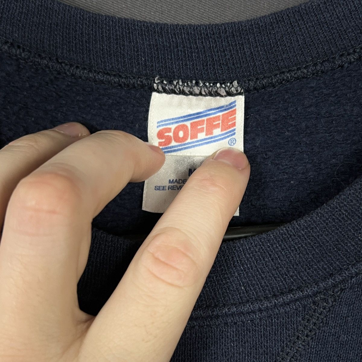 Soffe × Vintage Vintage Soffe men’s reflective sweatshirt made in USA size M Size US M / EU 48-50 / 2 - 7 Thumbnail