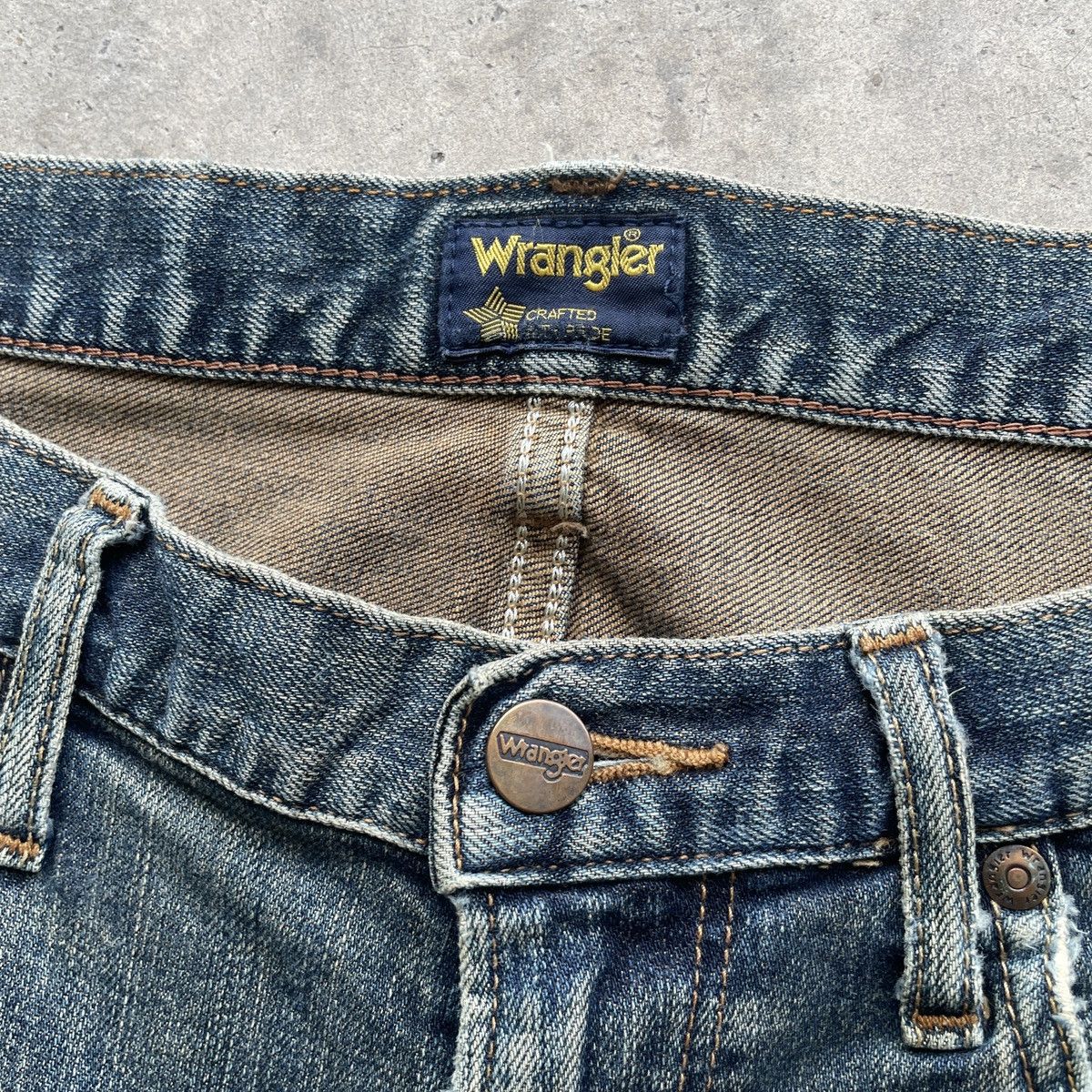 Wrangler W40 Vintage Wrangler Jeans MudWash Faded Denim Pants Size US 40 / EU 56 - 6 Thumbnail