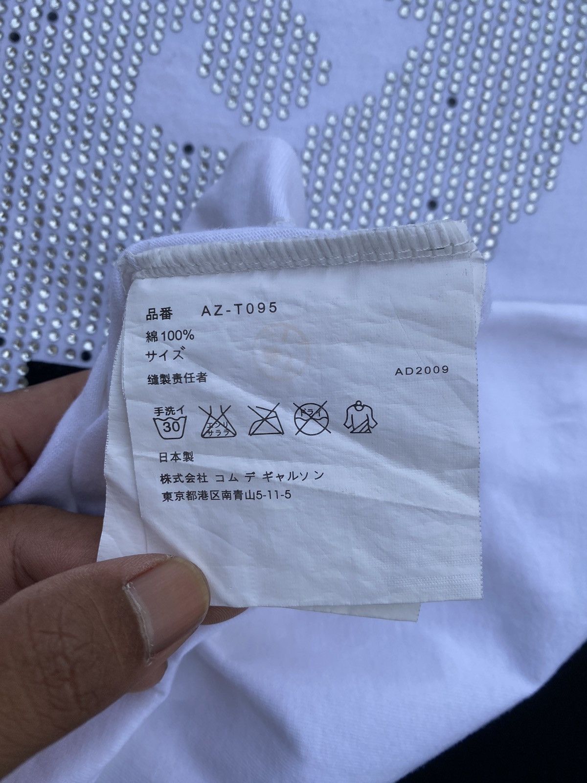 Comme des Garcons Rare Comme Des Garcons CDG Play Swarovski Tee Size US S / EU 44-46 / 1 - 16 Thumbnail