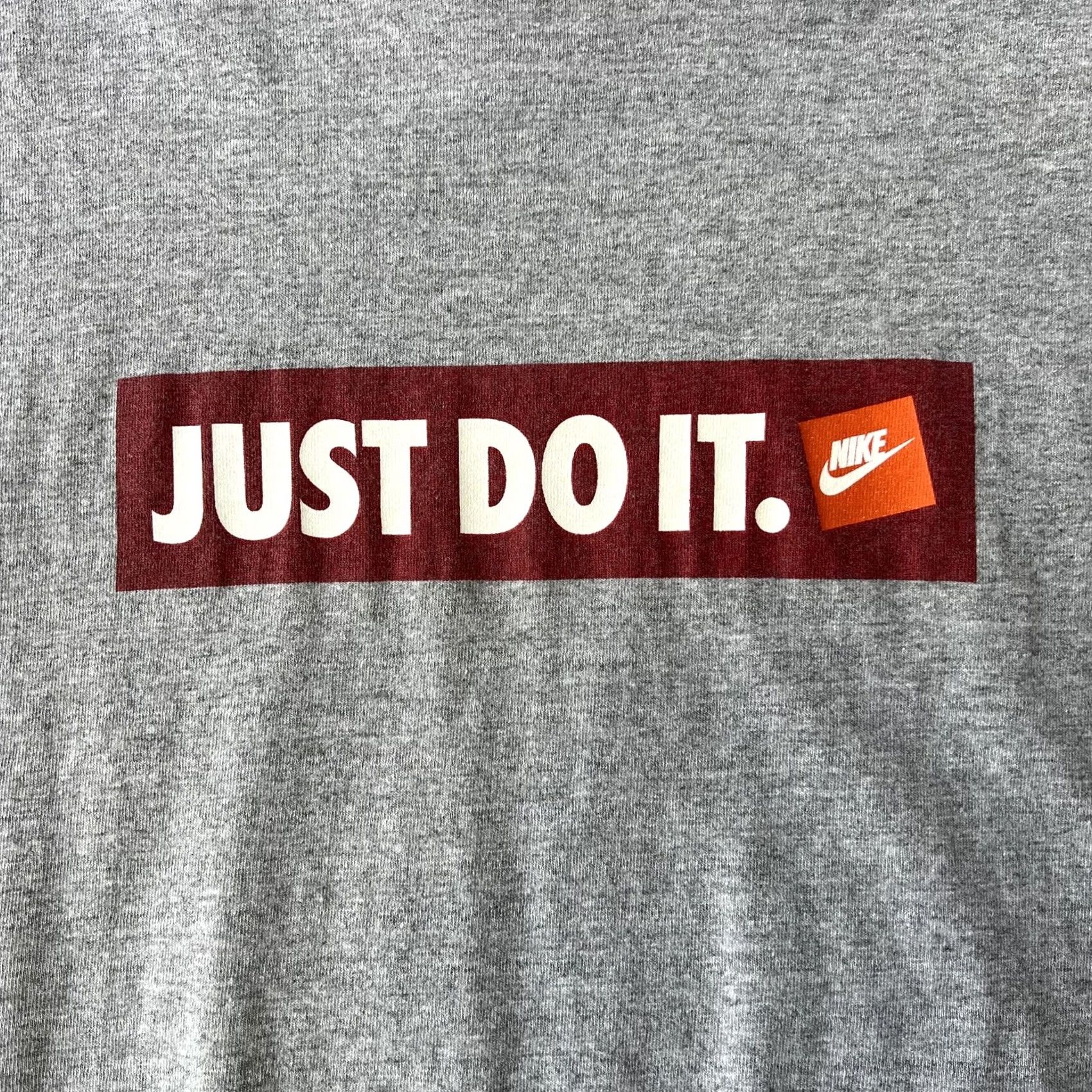 Nike Nike Mens Medium Gray Just Do It Graphic Tee T-Shirt Swoosh Logo Athletic Shirt Size US M / EU 48-50 / 2 - 2 Thumbnail