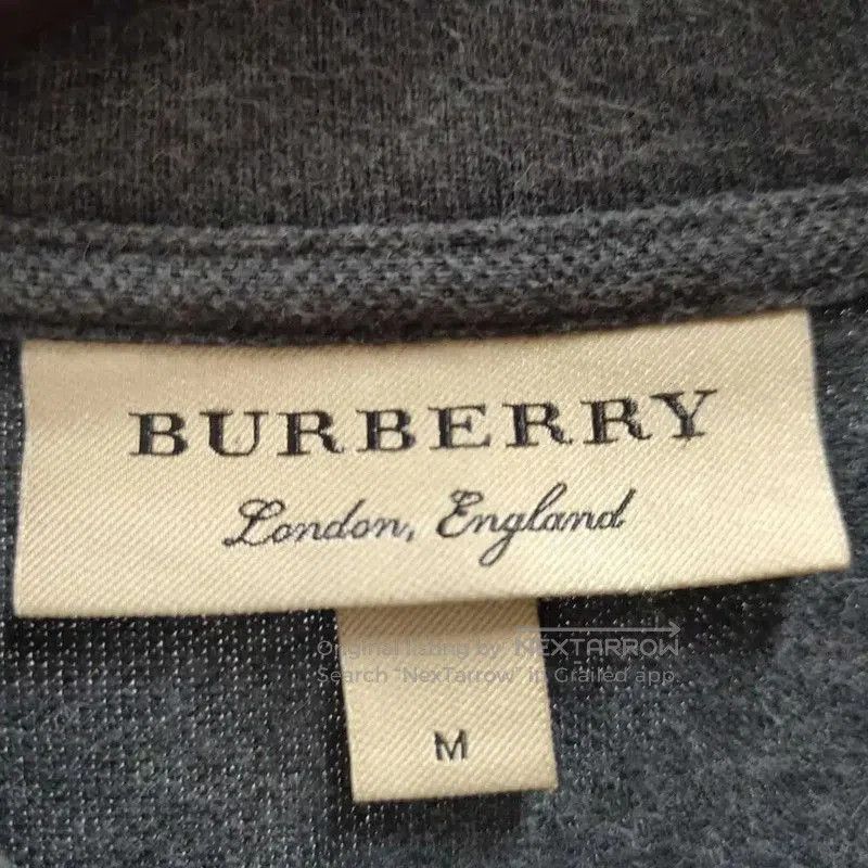 Burberry Burberry Long Sleeve Polo in Dark Gray Cotton. Size US M / EU 48-50 / 2 - 3 Thumbnail