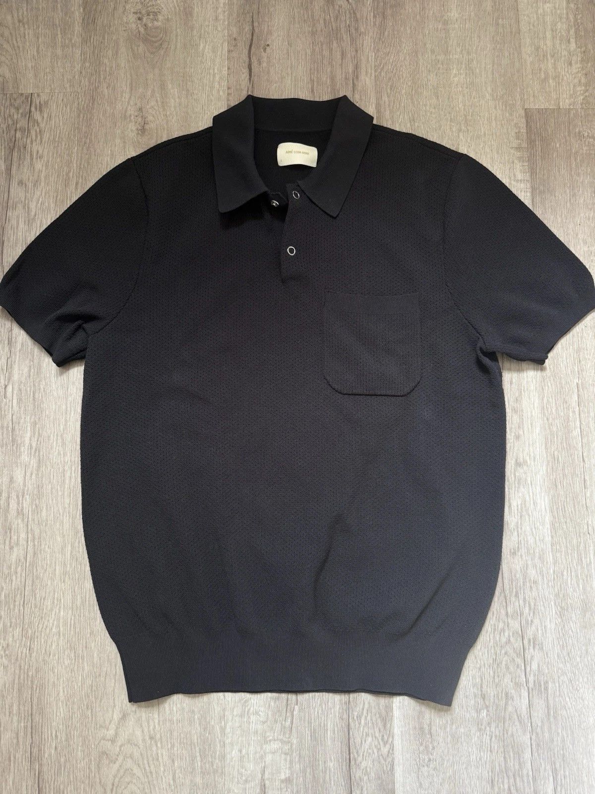 Aime Leon Dore ポロ Aime Leon Dore SS23 Short Sleeve Knit Polo Jet Black - www