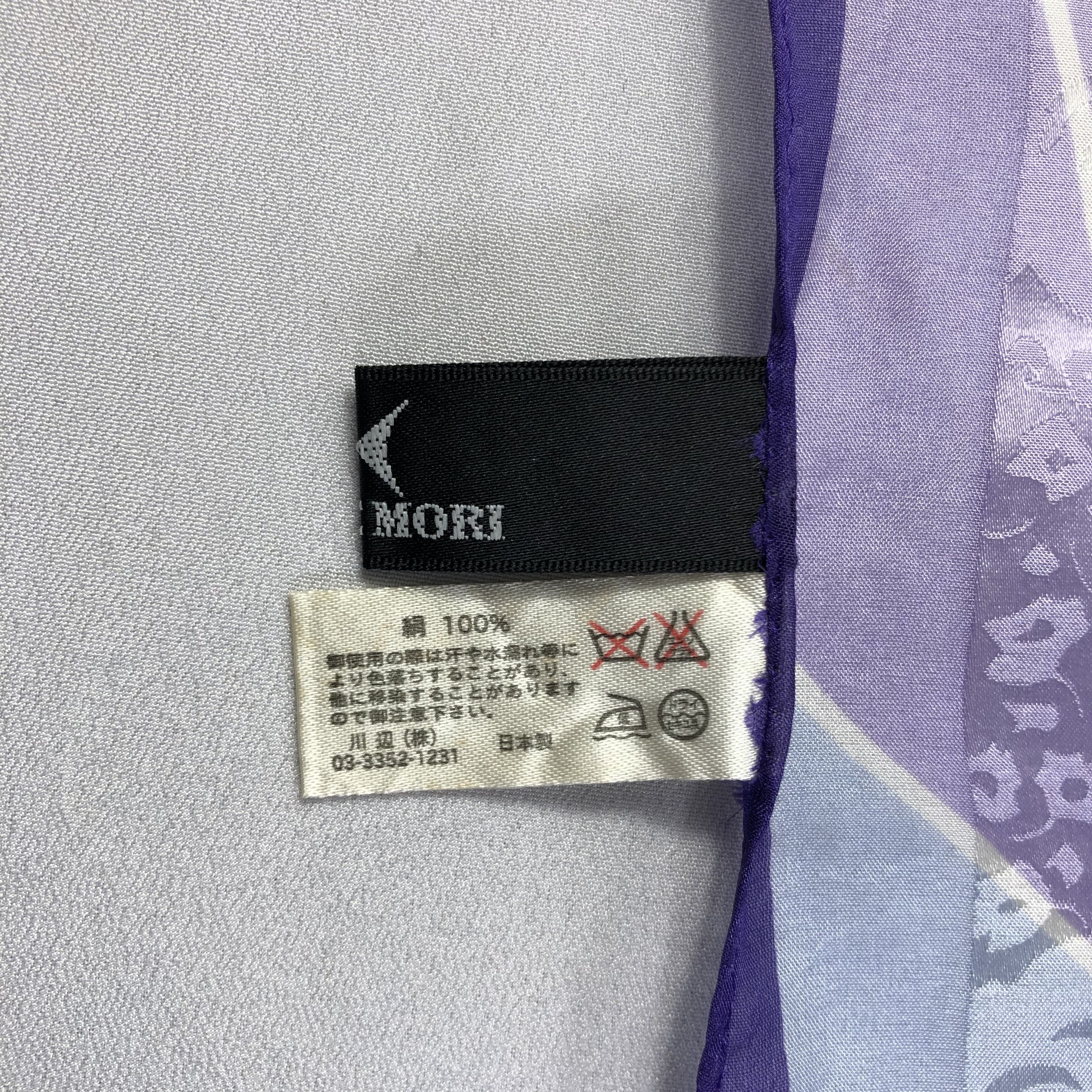 Hanae Mori × Vintage Vintage Hanae Mori Silk Scarf Size ONE SIZE - 5 Thumbnail