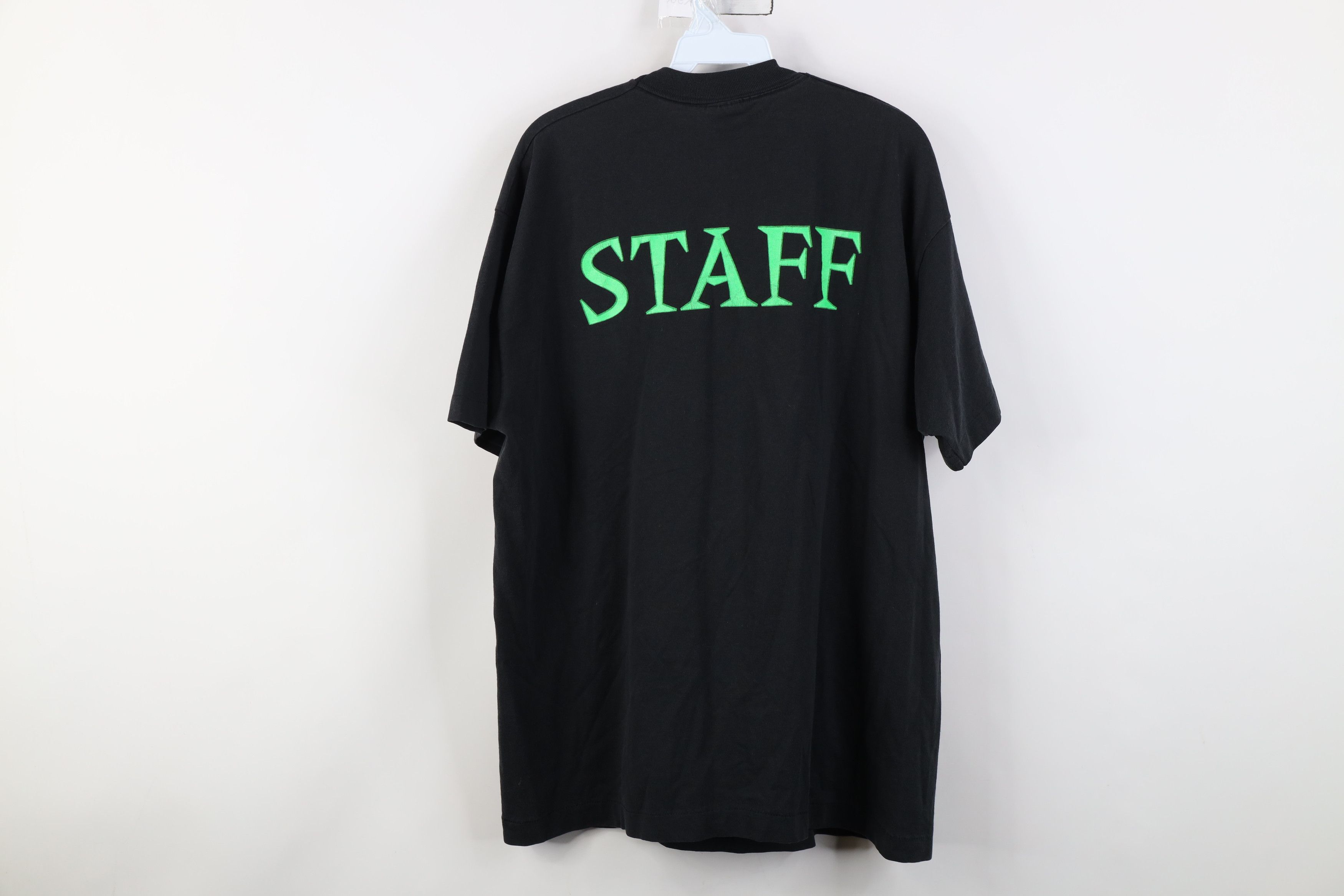 Vintage Vintage 90s Plaza Lanes Bowling Alley Staff T-Shirt Black Size US XL / EU 56 / 4 - 11 Thumbnail