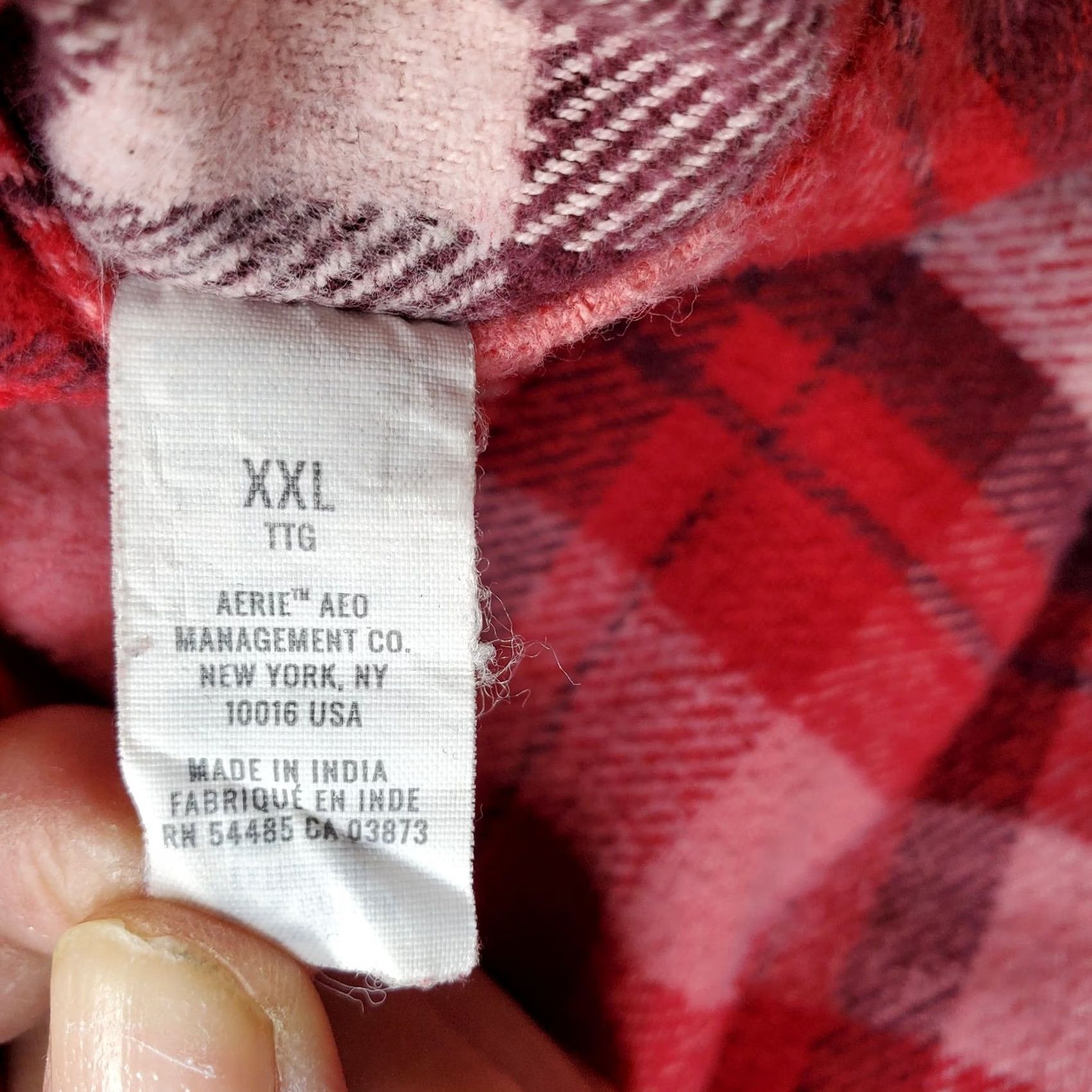 Vintage Aerie Womens XXL Flannel Shirt Multi Plaid Button Up Collared Shirt Regular Fit Vintage? No Size XXL / US 16-18 / IT 52-54 - 7 Thumbnail