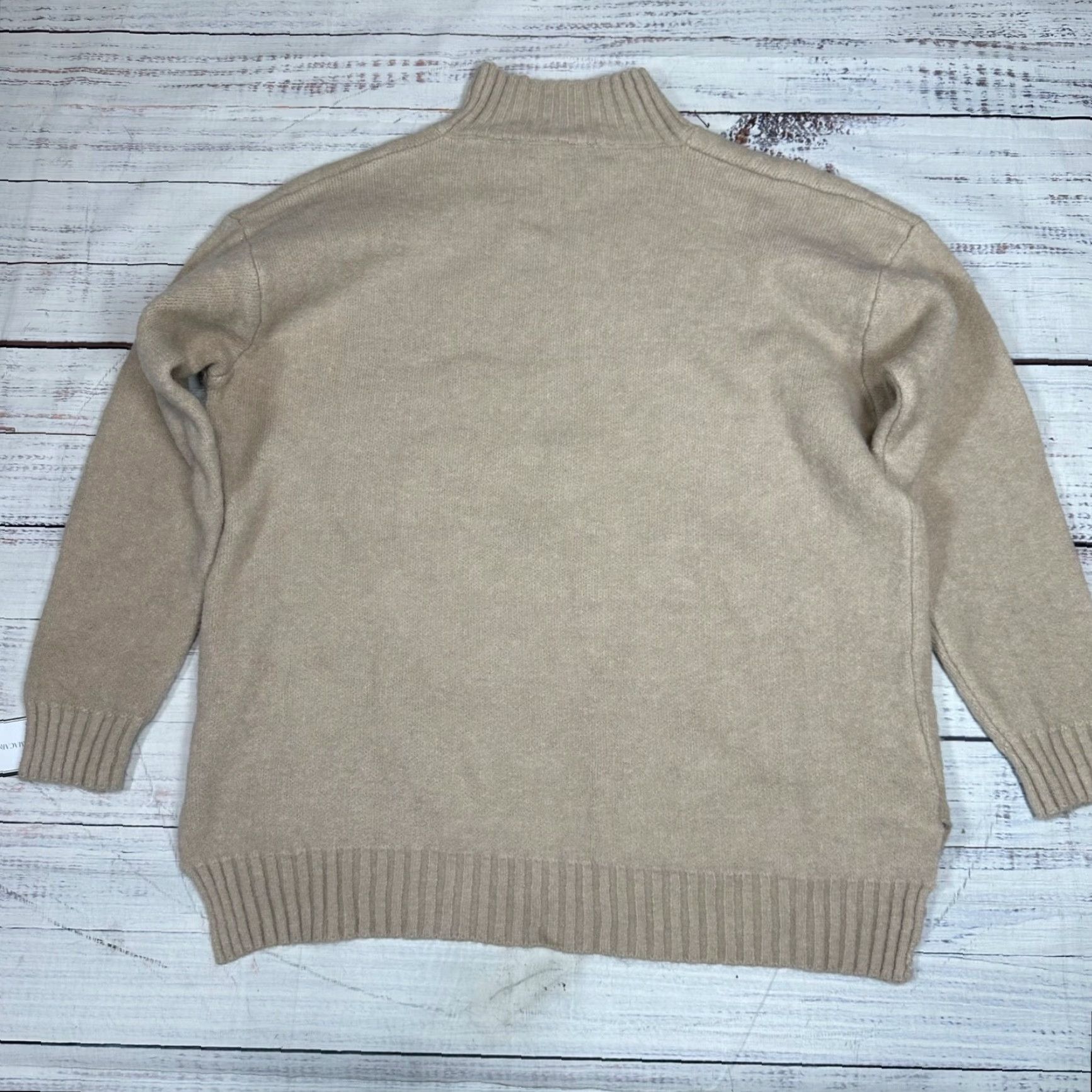 Vintage Goodnight Macaroon Womens Long Sleeve Pullover XL Beige Polyester Sweatshirt Sweater Pullover New Size XL / US 12-14 / IT 48-50 - 5 Thumbnail