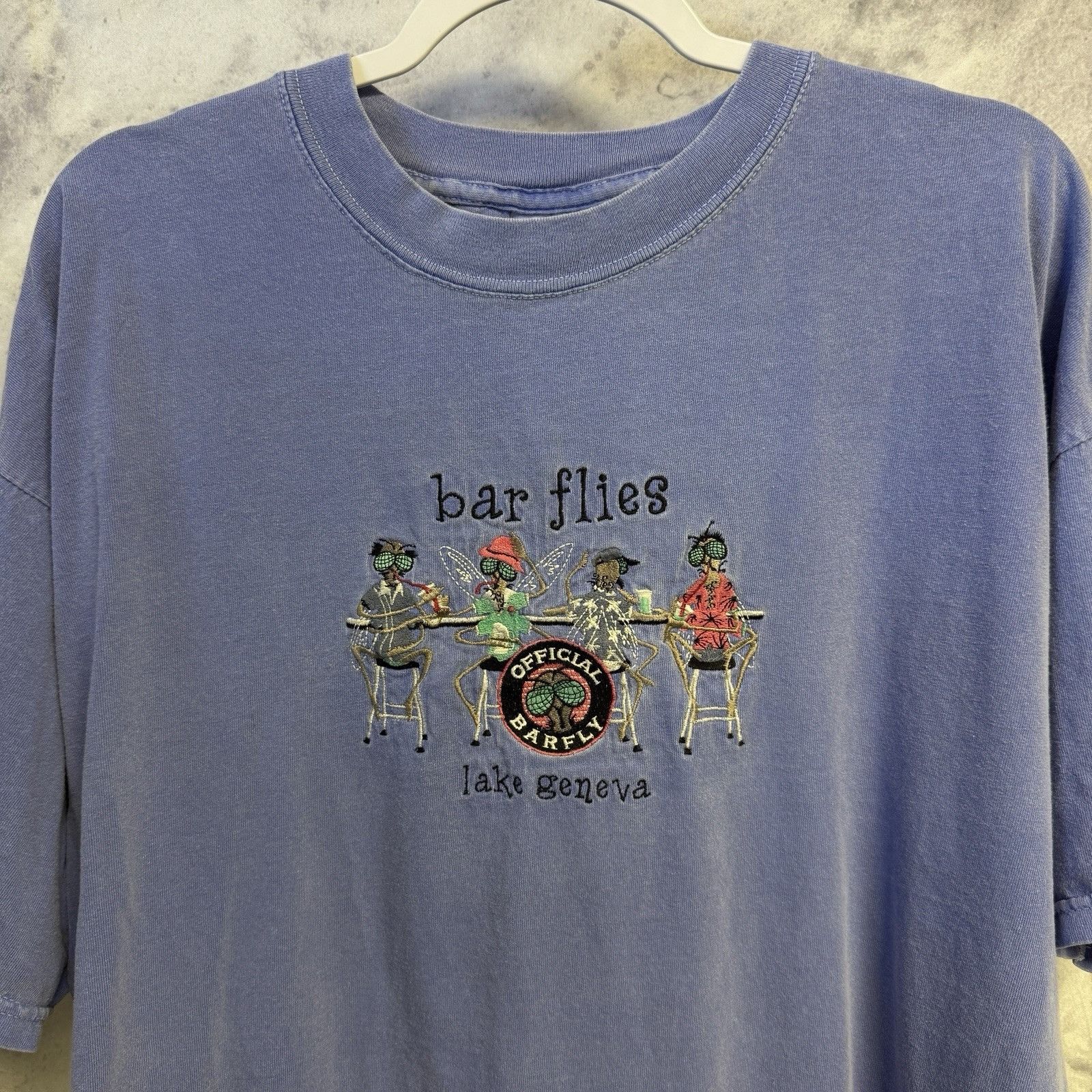 Vintage Vintage Bar Flies Lake Geneva Travel Tourist T Shirt 2XL Size US XXL / EU 58 / 5 - 1 Thumbnail