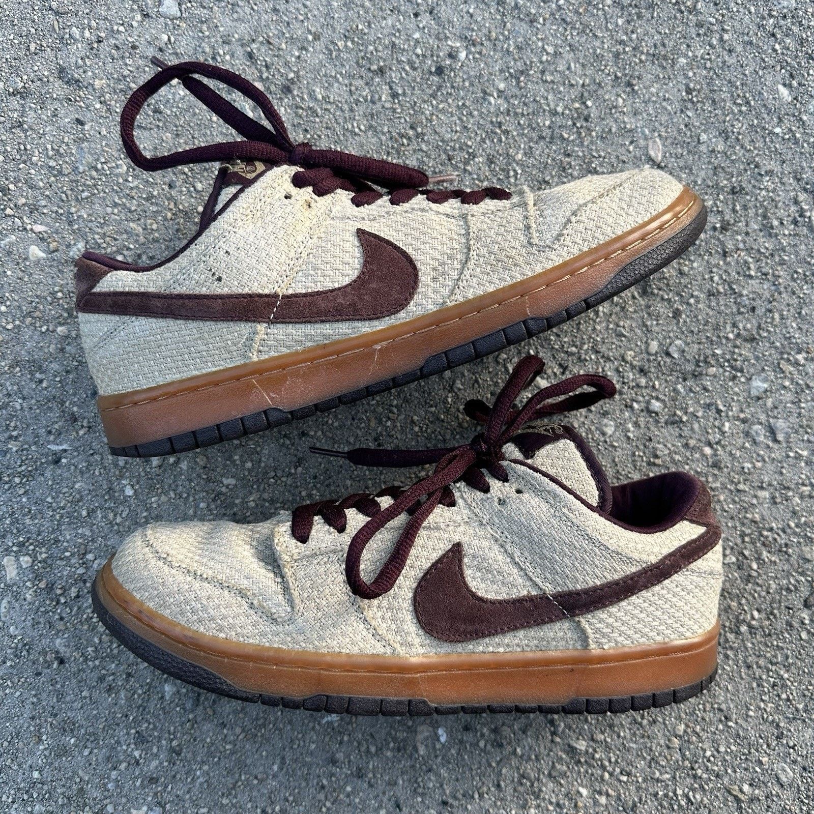 Vintage 2004 Nike Dunk Low Pro SB ‘Red Hemp’ Shoes Sz 9.5