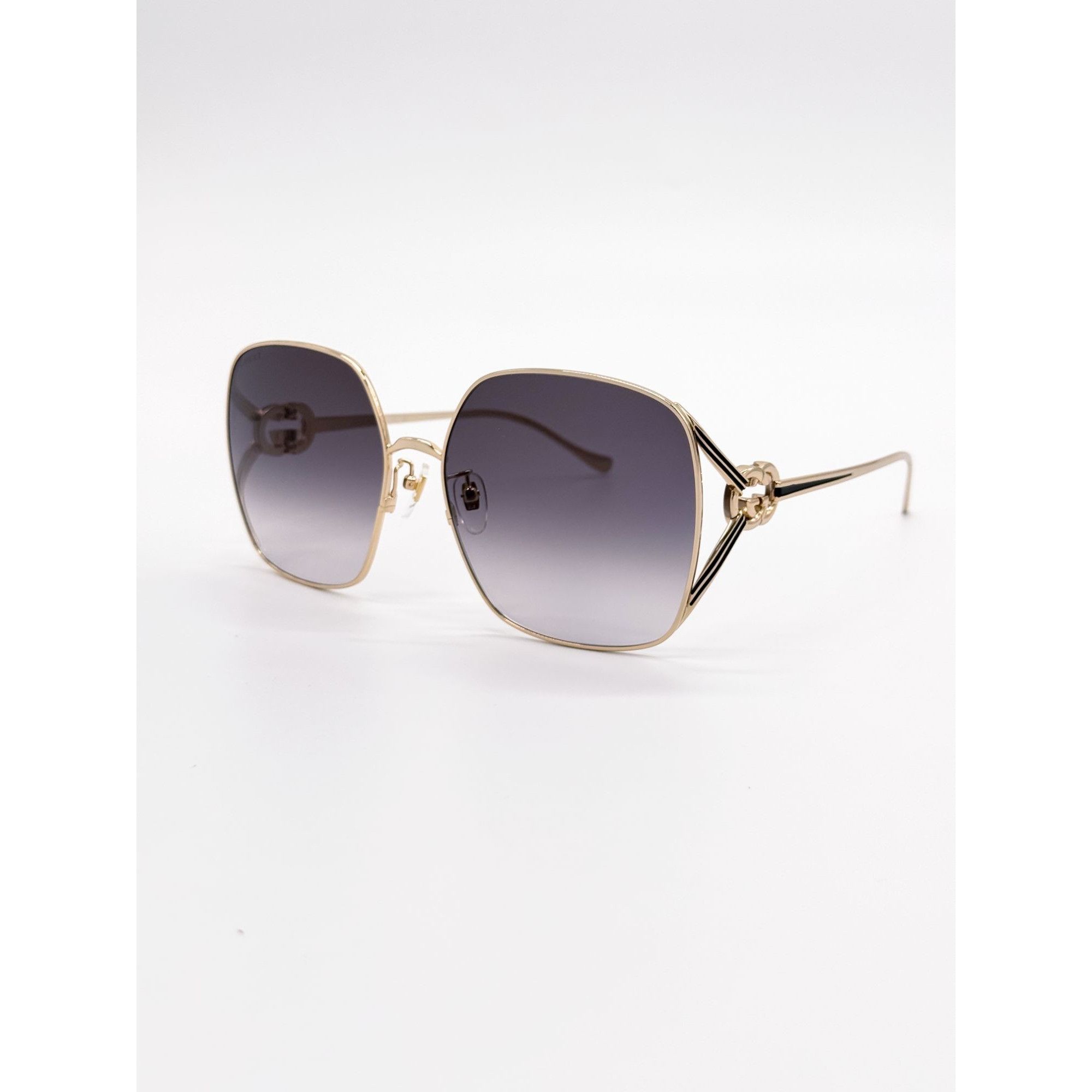 Gucci NEW GUCCI SUNGLASSES GG1323S 001 GOLD/GRAY OVERSIZED WOMEN Size ONE SIZE - 2 Thumbnail
