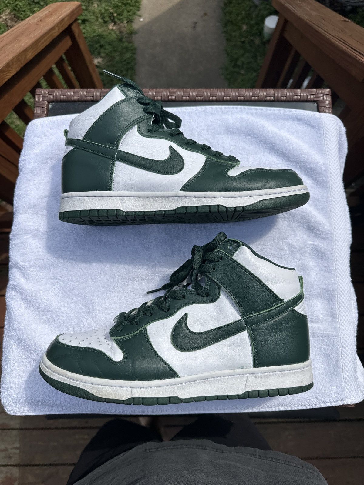 Nike Nike Dunk HI SP “Spartan Green” Size US 10 / EU 43 - 2 Thumbnail