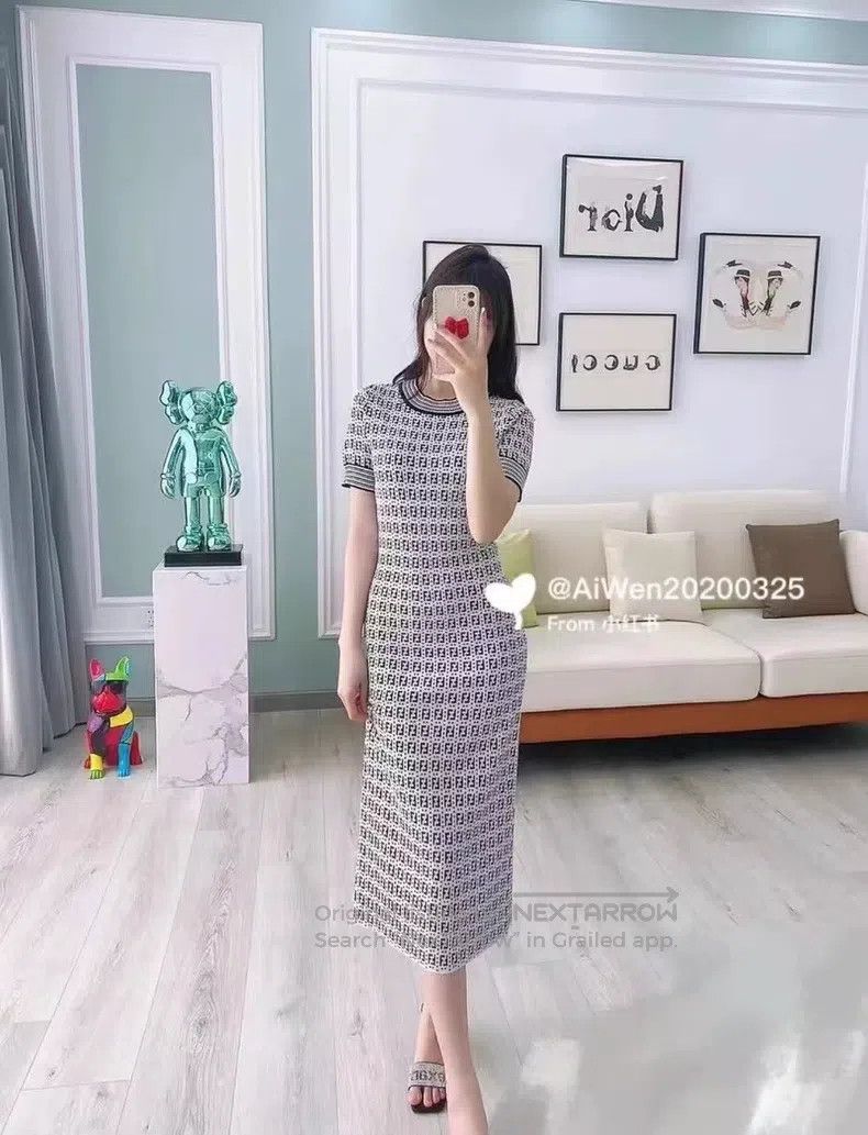 Fendi Fendi Long knitted dress Size XS / US 0-2 / IT 36-38 - 8 Thumbnail