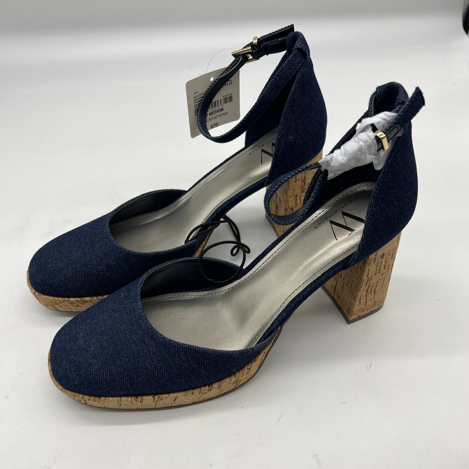 Other Worthington Womens Panama Block Heel Pumps Size US 10 / IT 40 - 8 Thumbnail