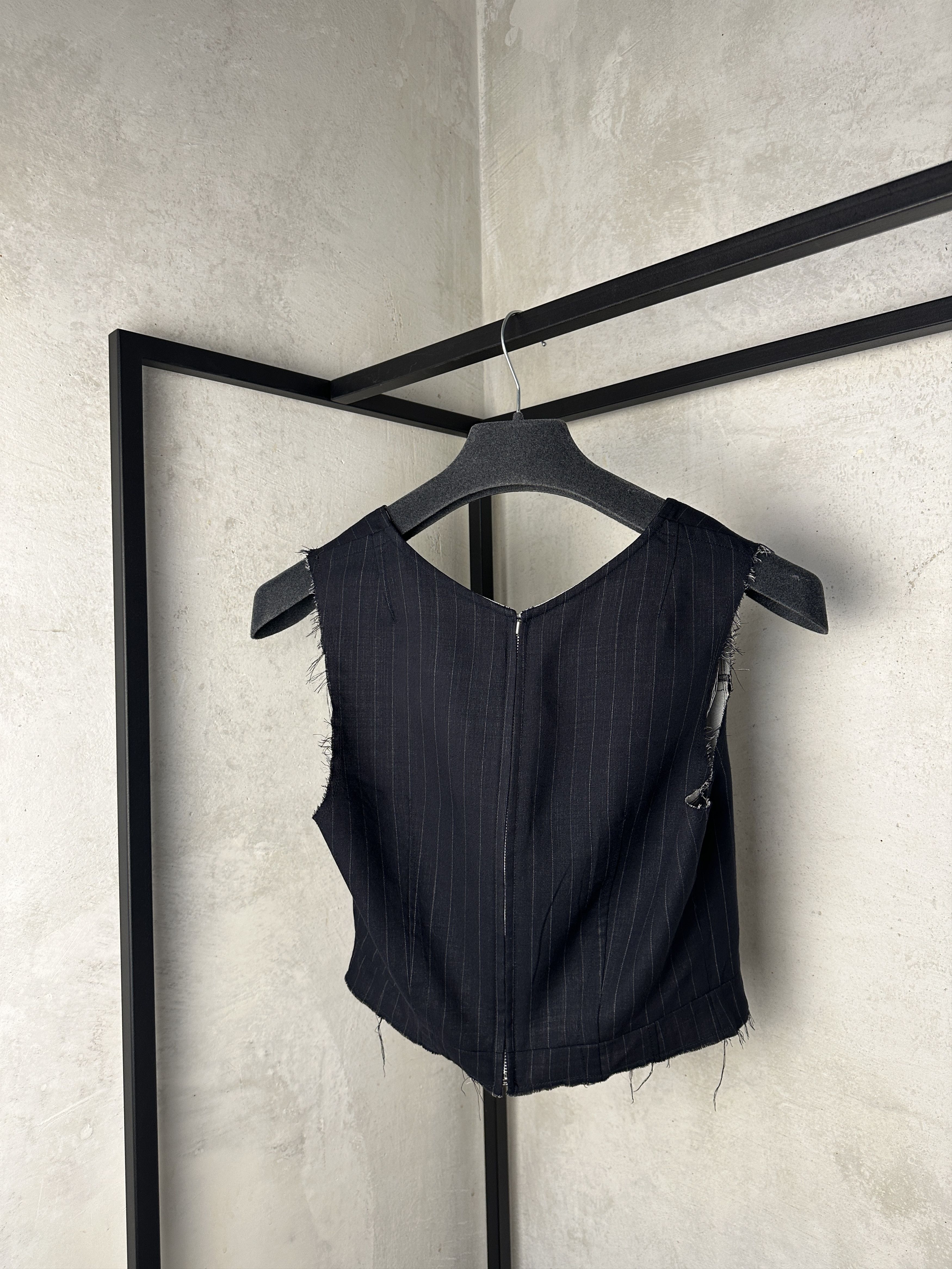 Comme des Garcons Comme Des Garçons Stripped Vest Top on Zip Size S / US 4 / IT 40 - 3 Thumbnail