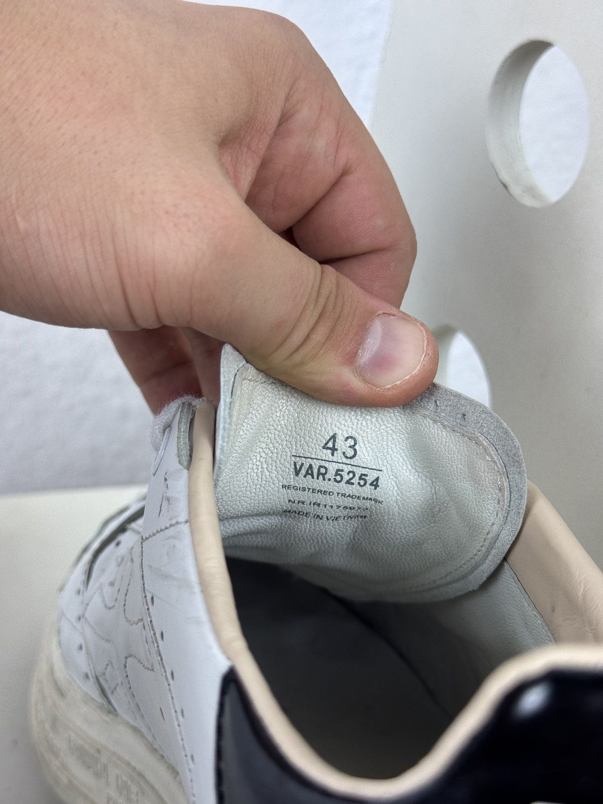 Premiata Men’s PREMIATA QUINN VAR.5254 White Leather Sneakers Size 43 Size US 9 / EU 42 - 10 Thumbnail