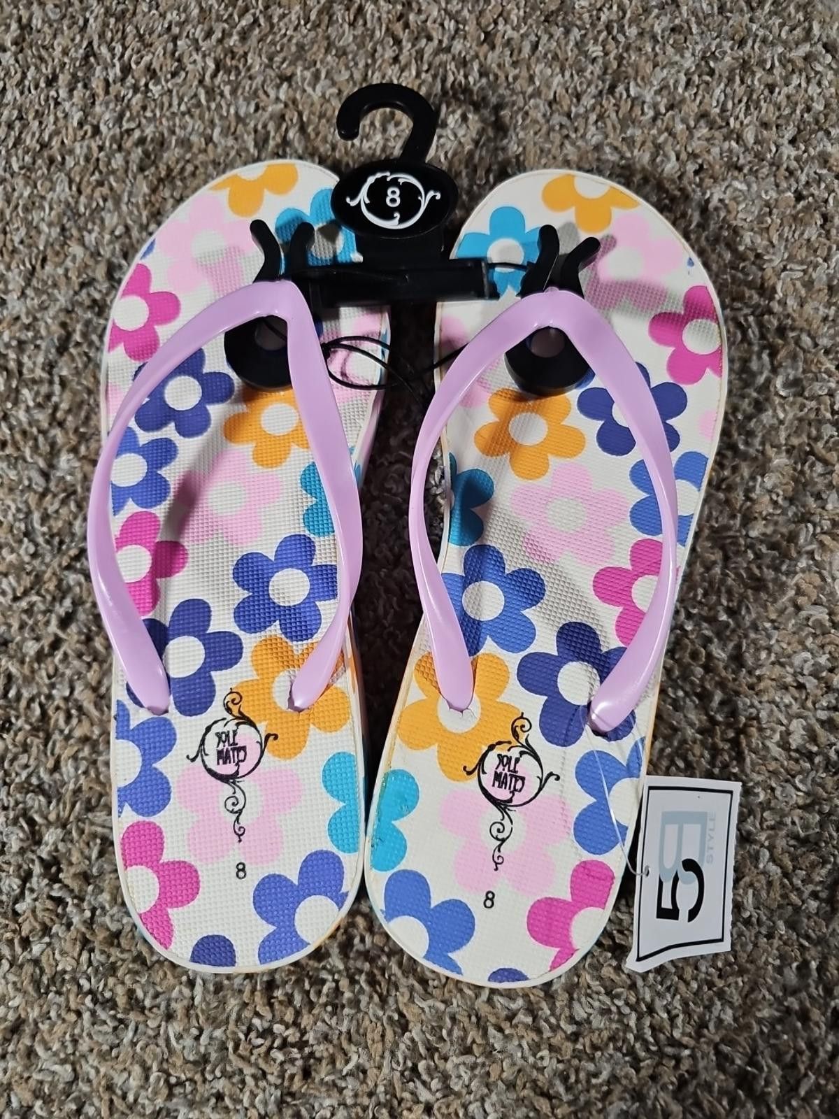 Takahiromiyashita The Soloist. Sole Mates Eva Floral Sz 8 Flip Flop NWT Size US 8 / IT 38 - 1 Thumbnail