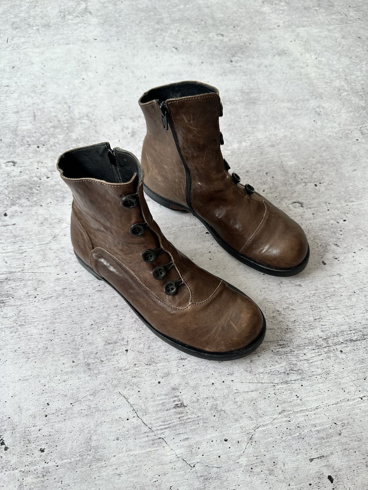 CYDWOQ Cydwoq Artisan Leather Button Granny Boots Size US 7 / IT 37 - 2 Thumbnail