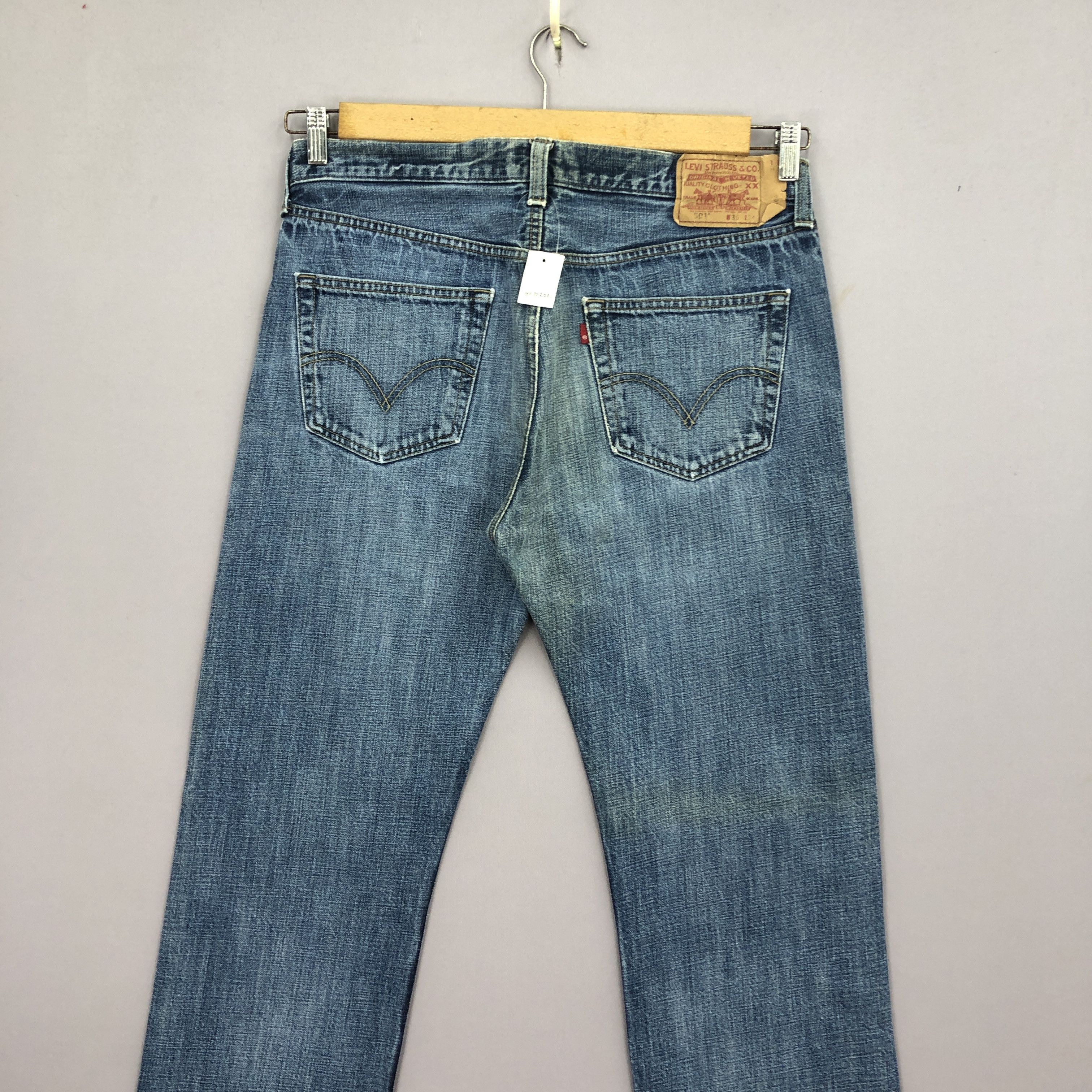 Levi's Vintage Y2K Levis 501 Jeans Levi's Light Wash Faded Denim Size US 34 / EU 50 - 3 Thumbnail