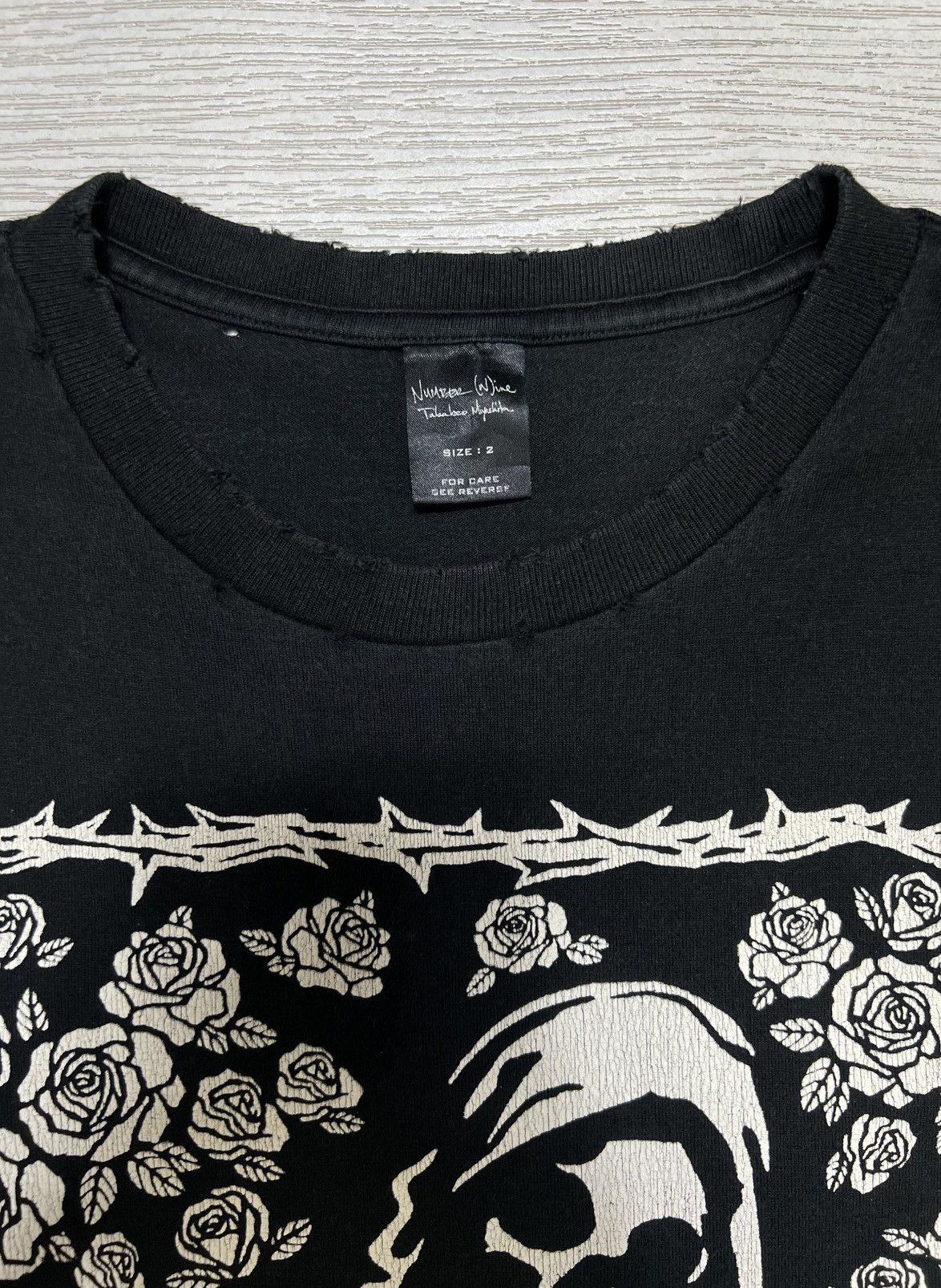 Number (N)ine Number (N)ine - SS06 - Guns & Roses Skeleton Distressed Tee Size US M / EU 48-50 / 2 - 8 Thumbnail