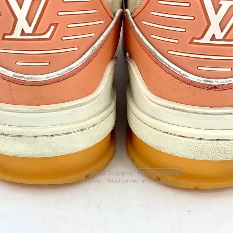 Louis Vuitton Louis Vuitton Trainer Orange logo Embossed Lace Up Casual Size US 7.5 / EU 40-41 - 7 Thumbnail