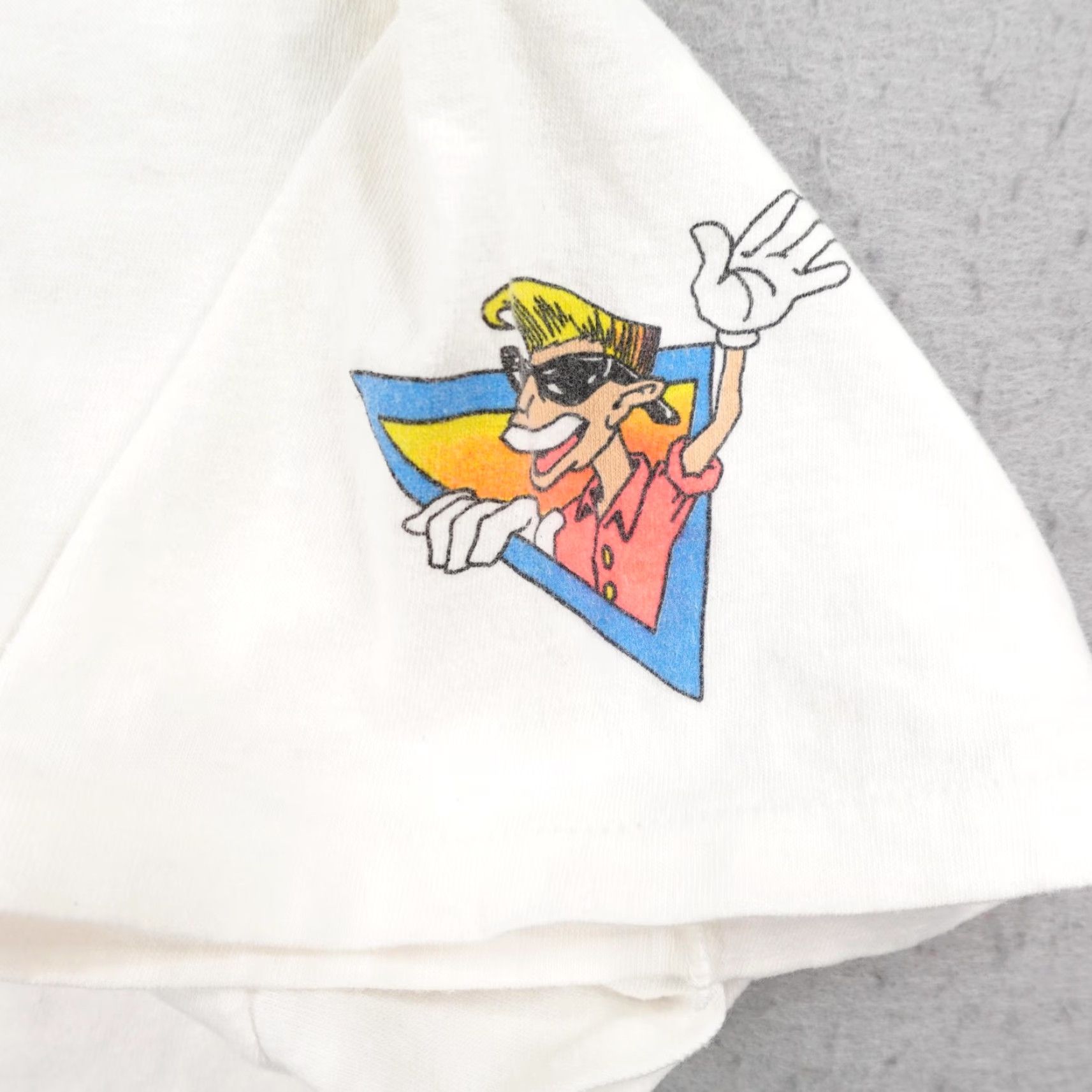 Vintage VINTAGE Demon Wrestling Shirt Mens XL White Cartoon 80s Single Stitch, Crew Neck, Short Sleeve, Cotton, Graphic Print, Retro, Jutsy Size US XL / EU 56 / 4 - 5 Thumbnail