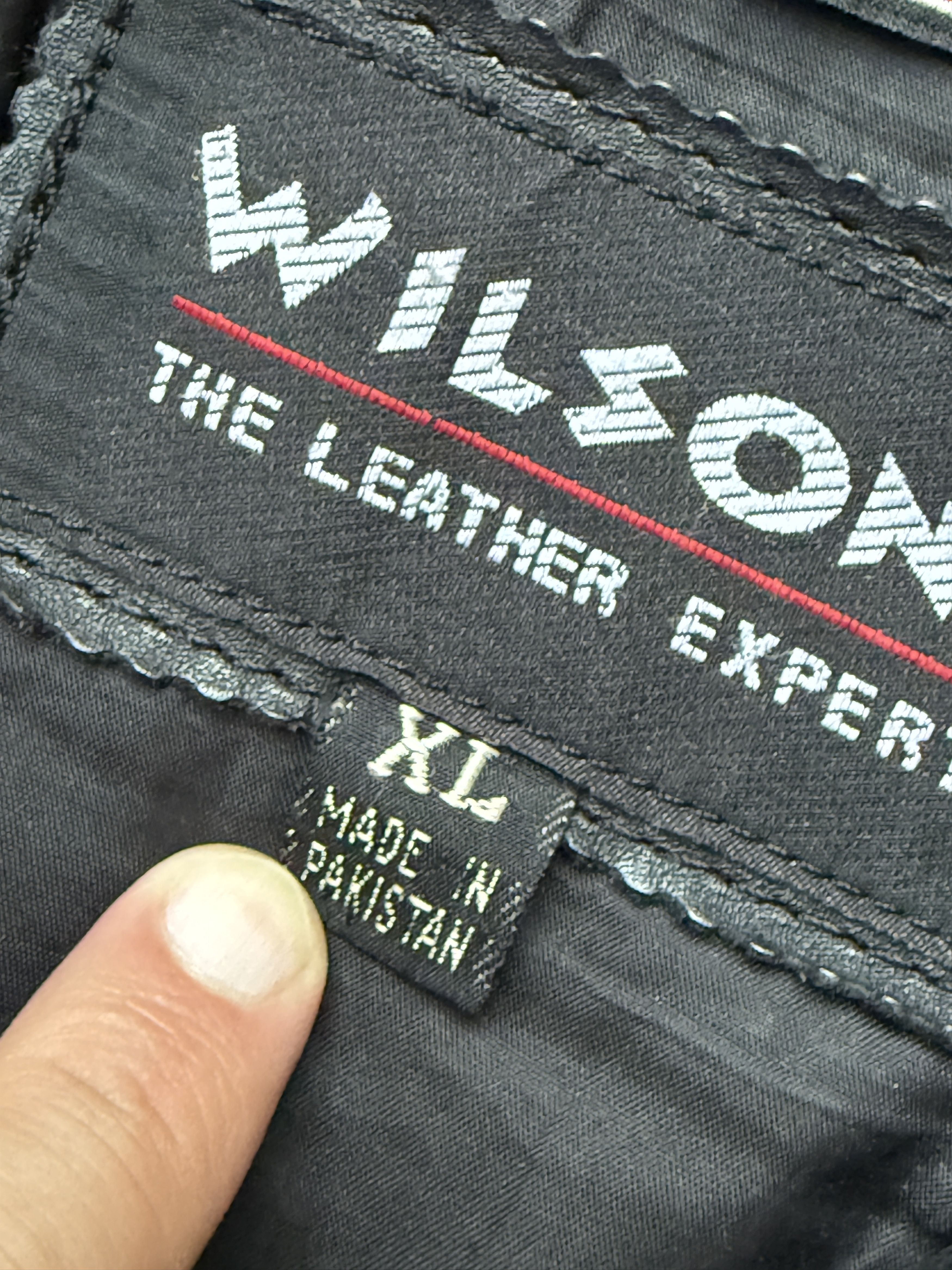 Vintage Wilson’s Leather Jacket vintage black biker rider XXL Size US XXL / EU 58 / 5 - 10 Thumbnail