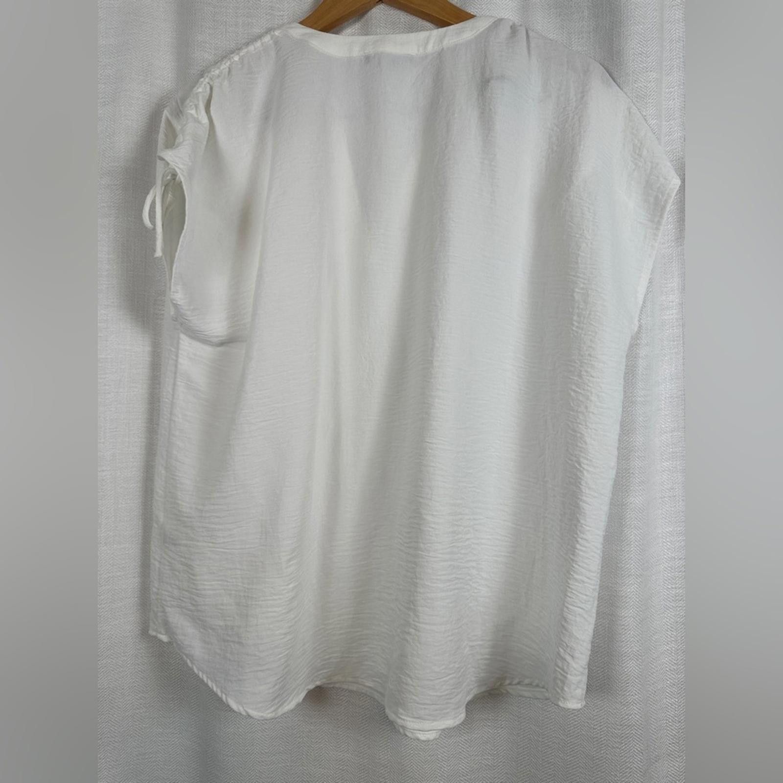 Other PLEIONE Women’s Flowy Angel White XL Top Church Baby Shower Size XL / US 12-14 / IT 48-50 - 3 Thumbnail